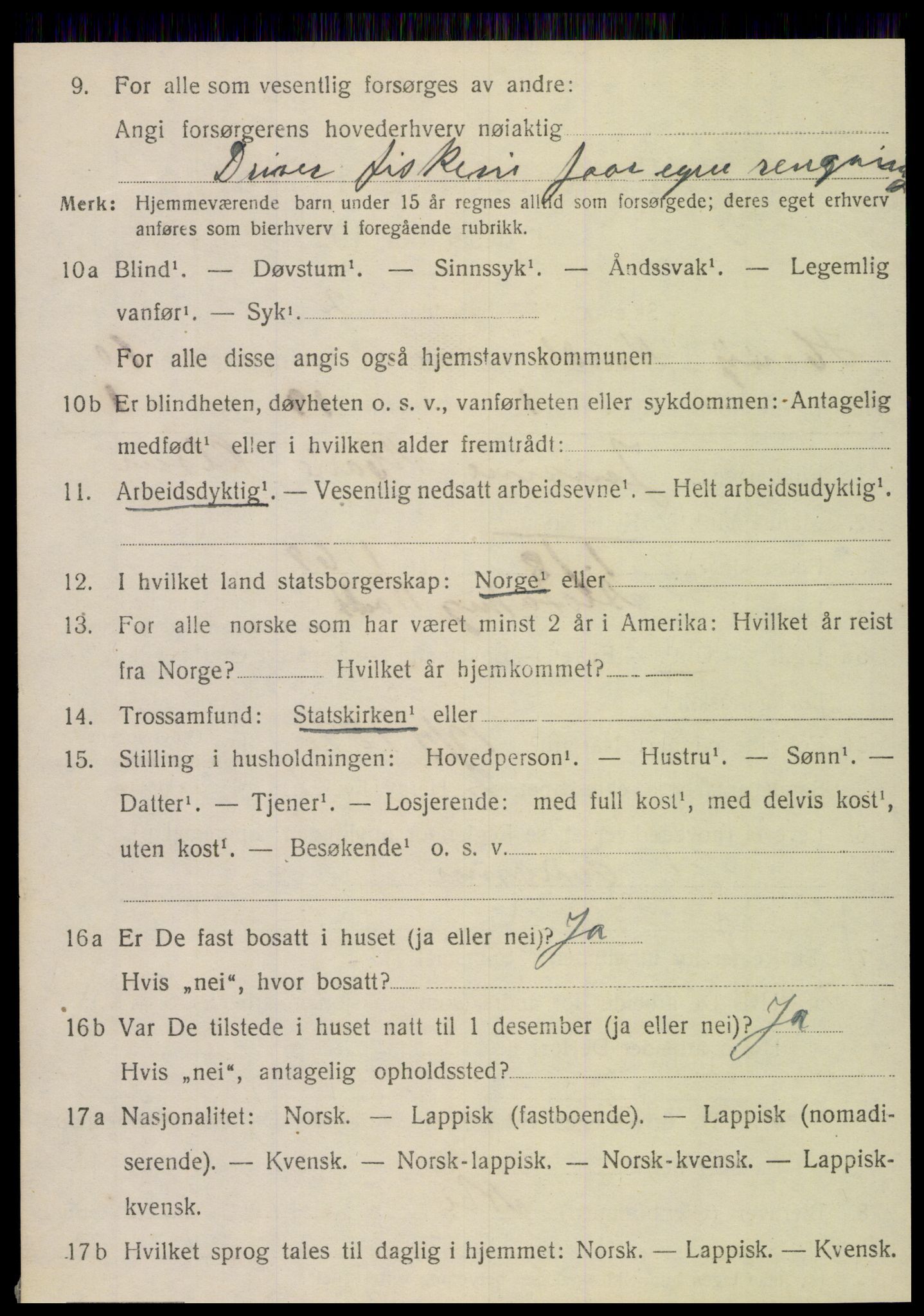 SAT, 1920 census for Herøy, 1920, p. 5609