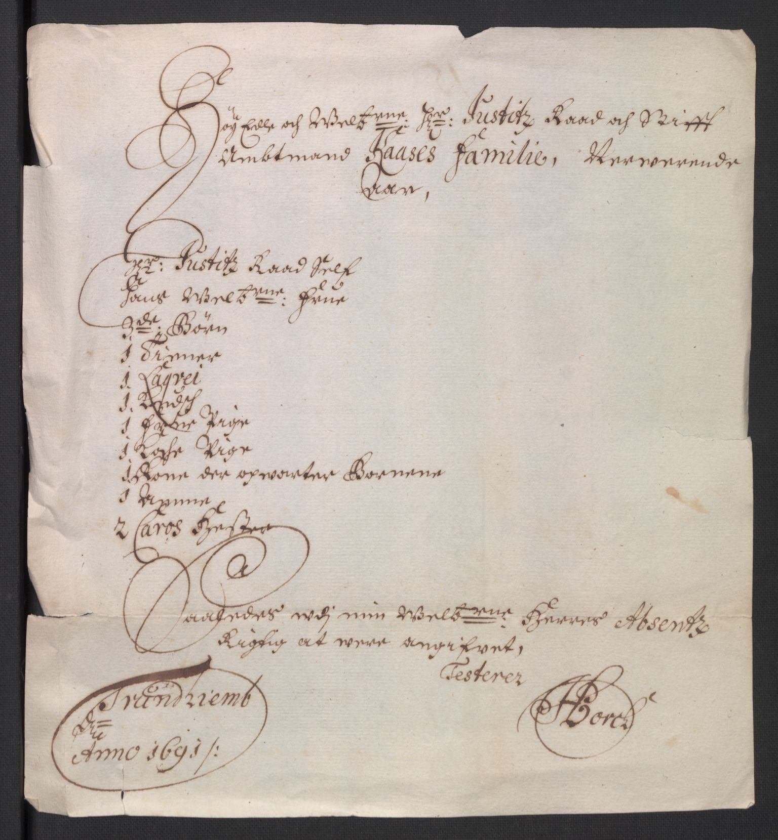 Rentekammeret inntil 1814, Reviderte regnskaper, Byregnskaper, AV/RA-EA-4066/R/Rs/L0506: [S2] Kontribusjonsregnskap, 1691-1692, p. 31