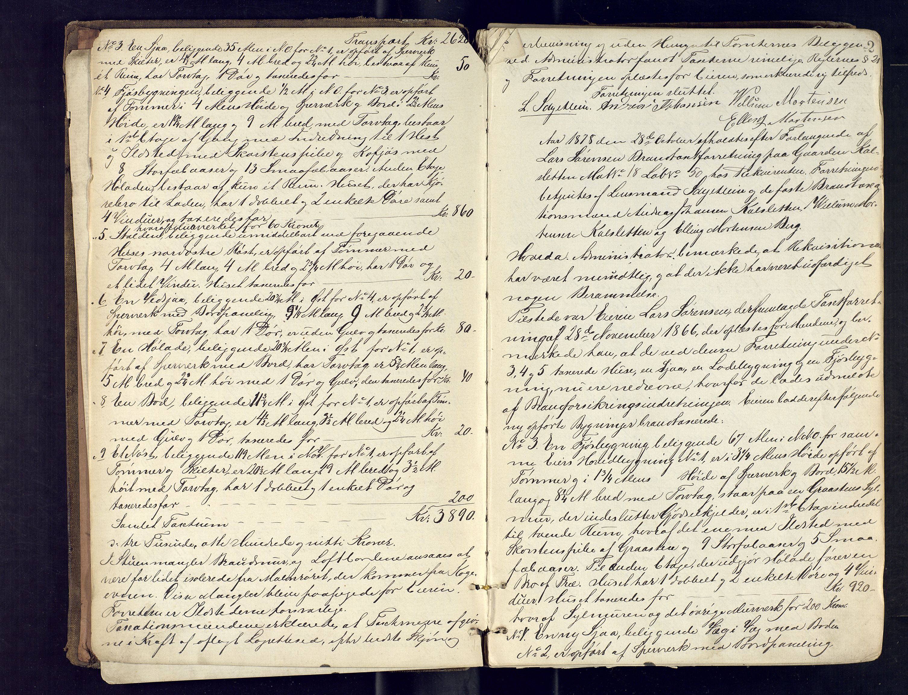 Tromsøysund lensmannskontor, AV/SATØ-SATØ-12/F/Fs/Fsb/L0733: Branntakstprotokoll. Med register, 1878-1892, p. 2