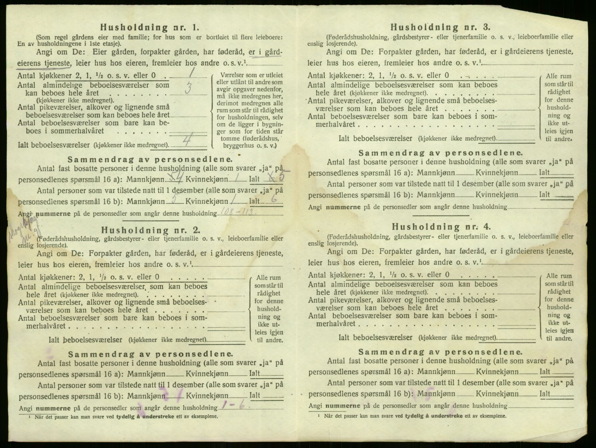 SAO, 1920 census for Lørenskog, 1920, p. 1077