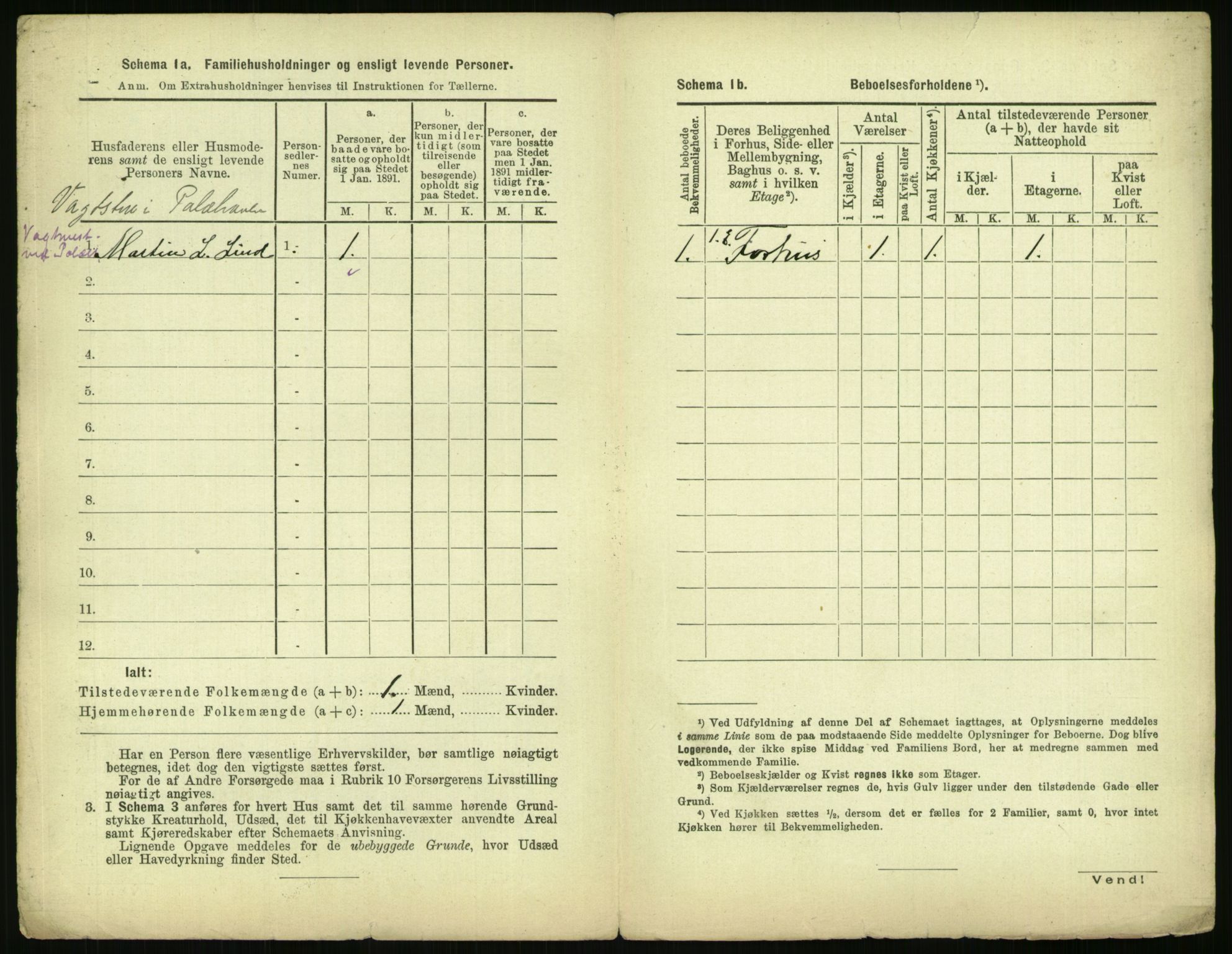 RA, 1891 census for 0301 Kristiania, 1891, p. 203