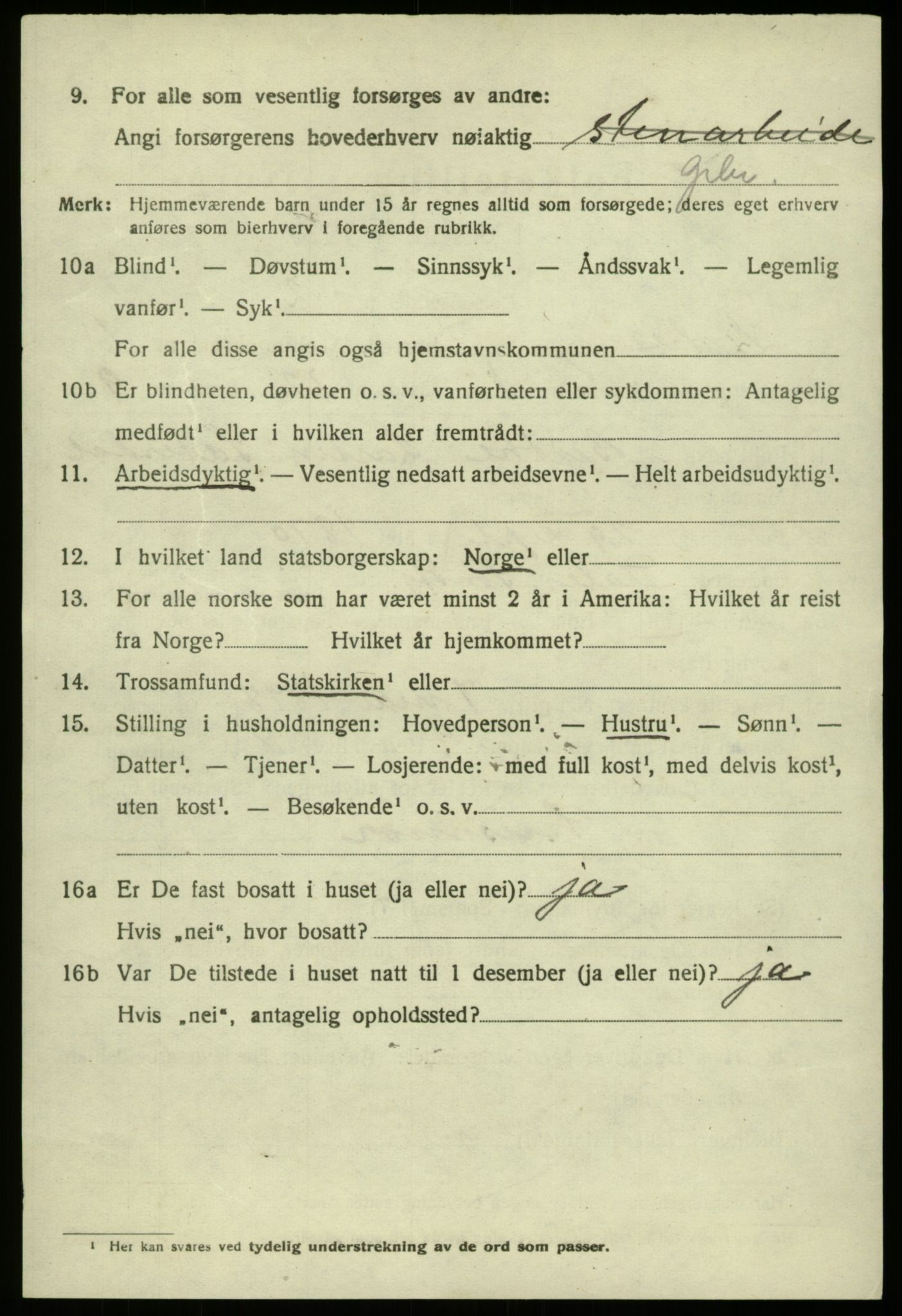 SAB, 1920 census for Laksevåg, 1920, p. 17119