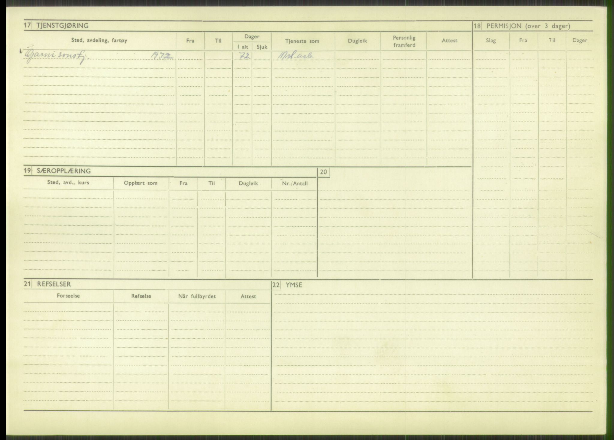 Forsvaret, Troms infanteriregiment nr. 16, AV/RA-RAFA-3146/P/Pa/L0016: Rulleblad for regimentets menige mannskaper, årsklasse 1932, 1932, p. 100