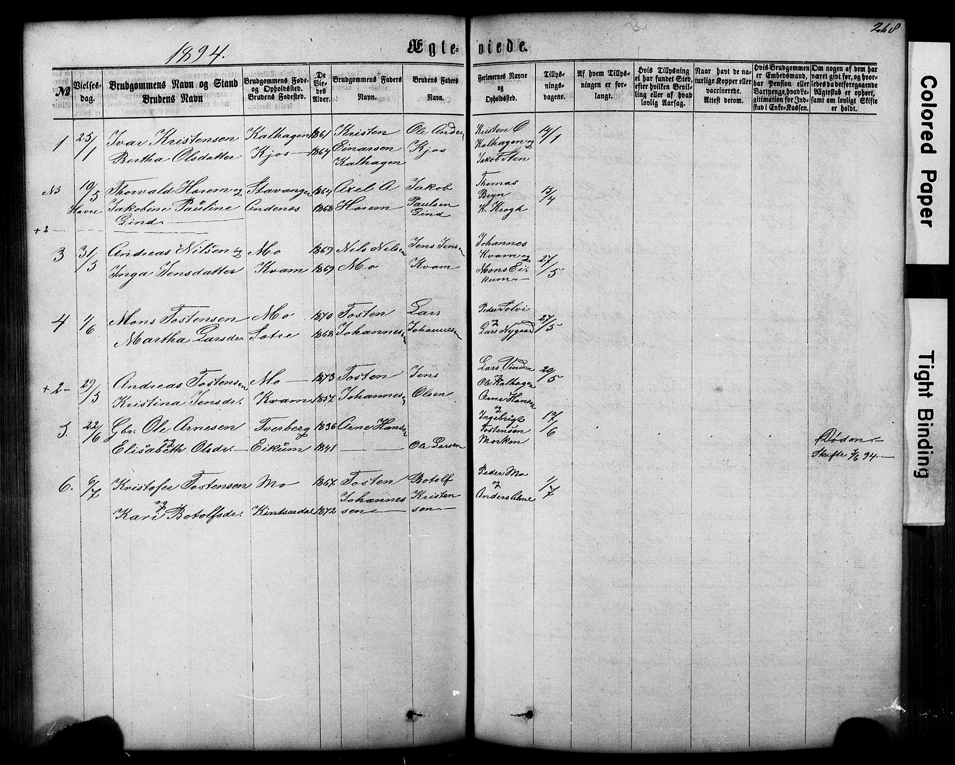 Hafslo sokneprestembete, AV/SAB-A-80301/H/Hab/Haba/L0001: Parish register (copy) no. A 1, 1866-1908, p. 268