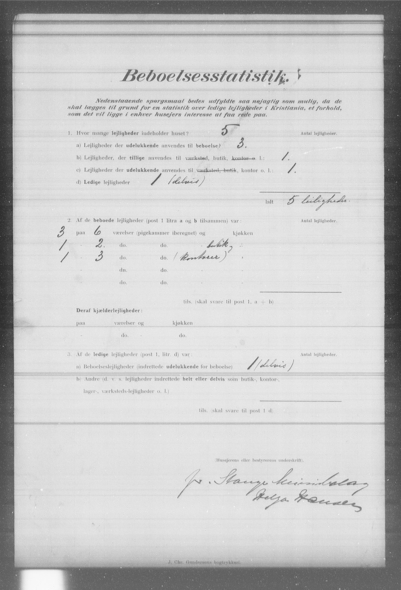 OBA, Municipal Census 1902 for Kristiania, 1902, p. 7695