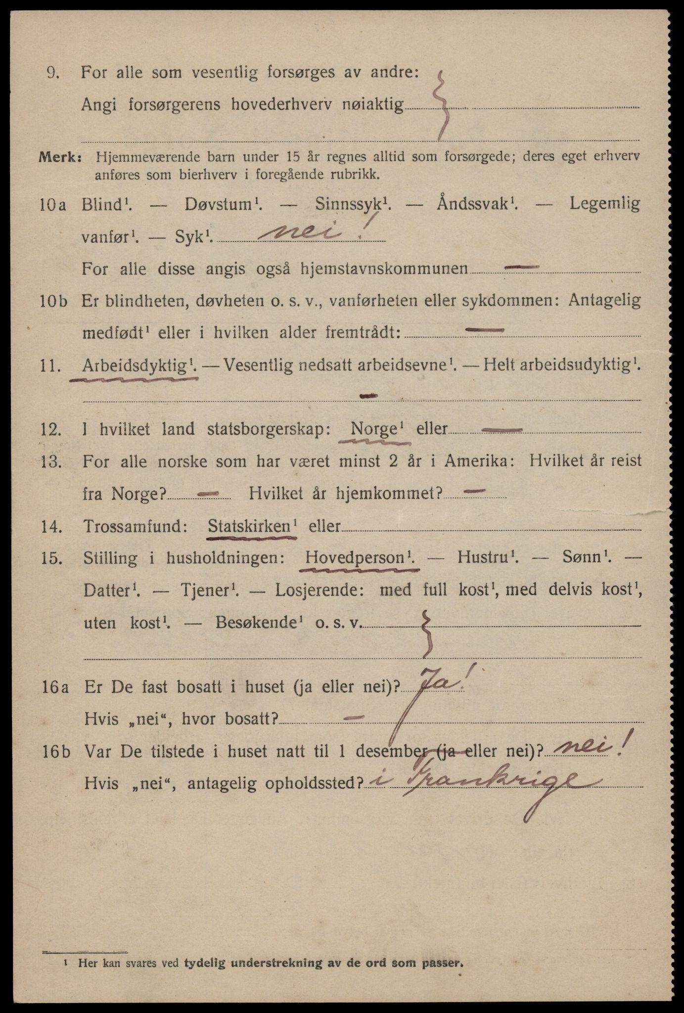 SAST, 1920 census for Stavanger, 1920, p. 112485