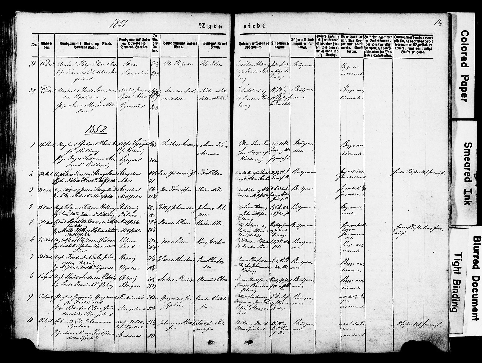 Avaldsnes sokneprestkontor, SAST/A -101851/H/Ha/Haa/L0007: Parish register (official) no. A 7, 1841-1853, p. 139
