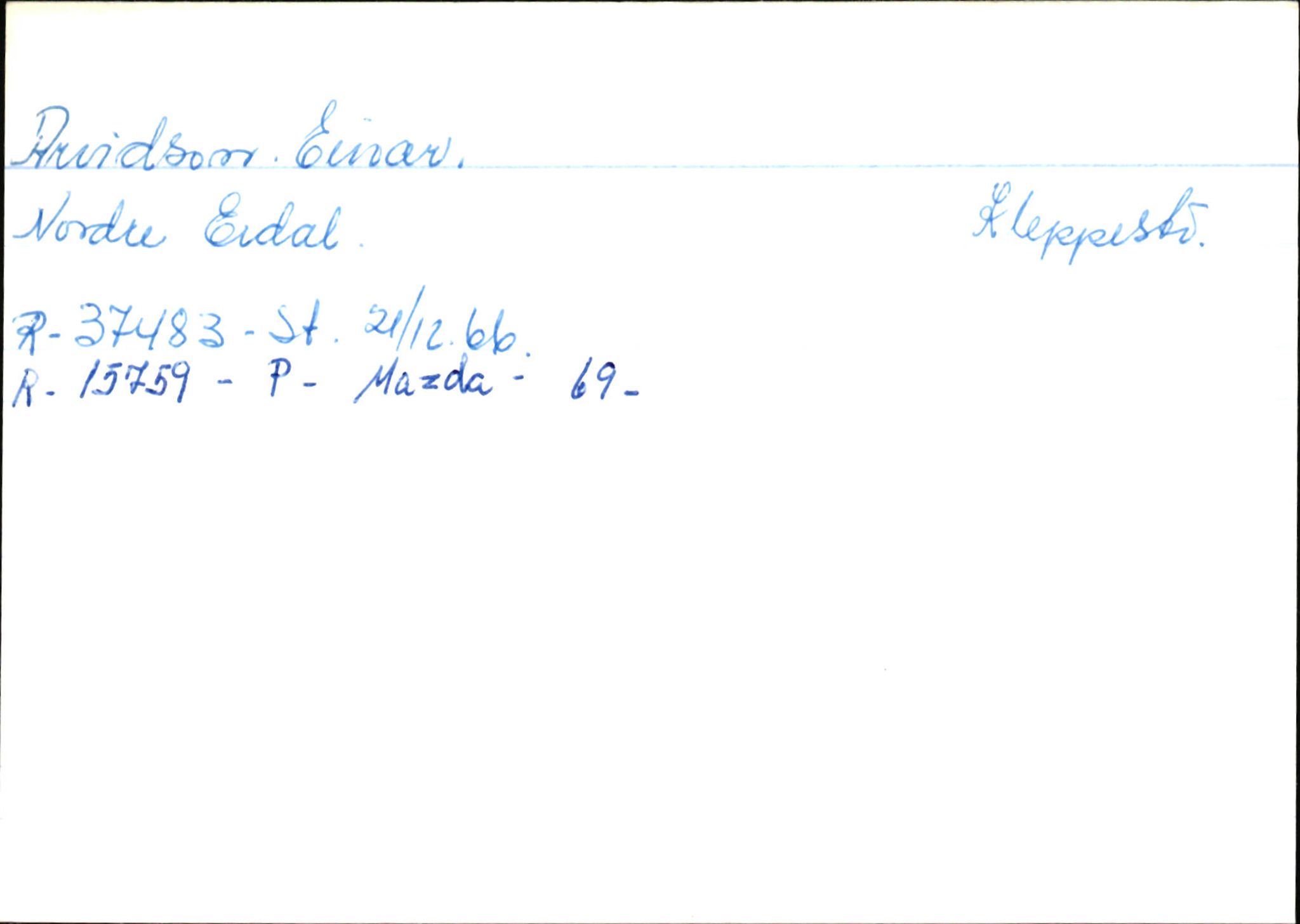 Statens vegvesen, Hordaland vegkontor, AV/SAB-A-5201/2/Ha/L0002: R-eierkort A, 1920-1971, p. 952