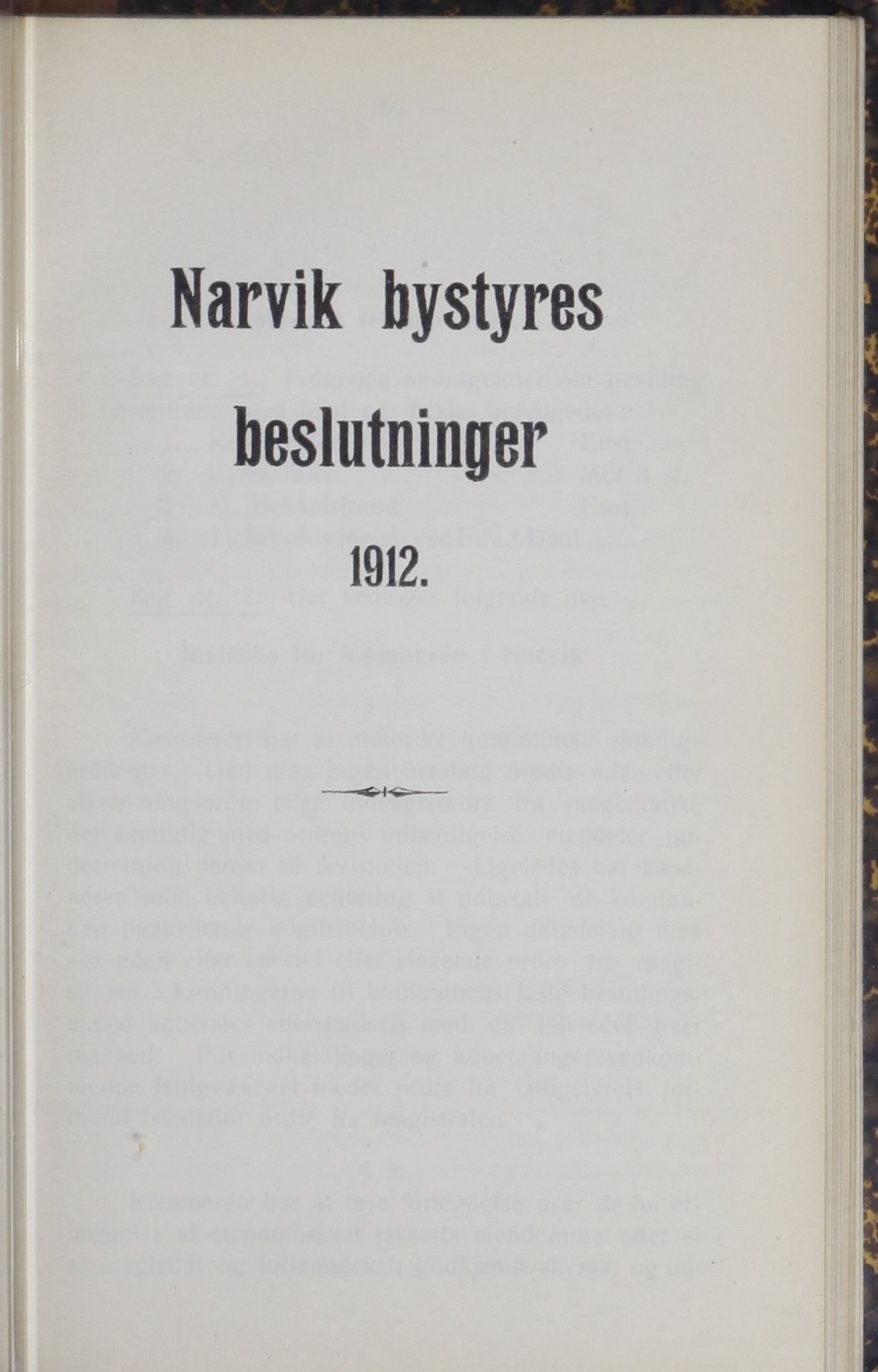 Narvik kommune. Formannskap , AIN/K-18050.150/A/Ab/L0002: Møtebok, 1912