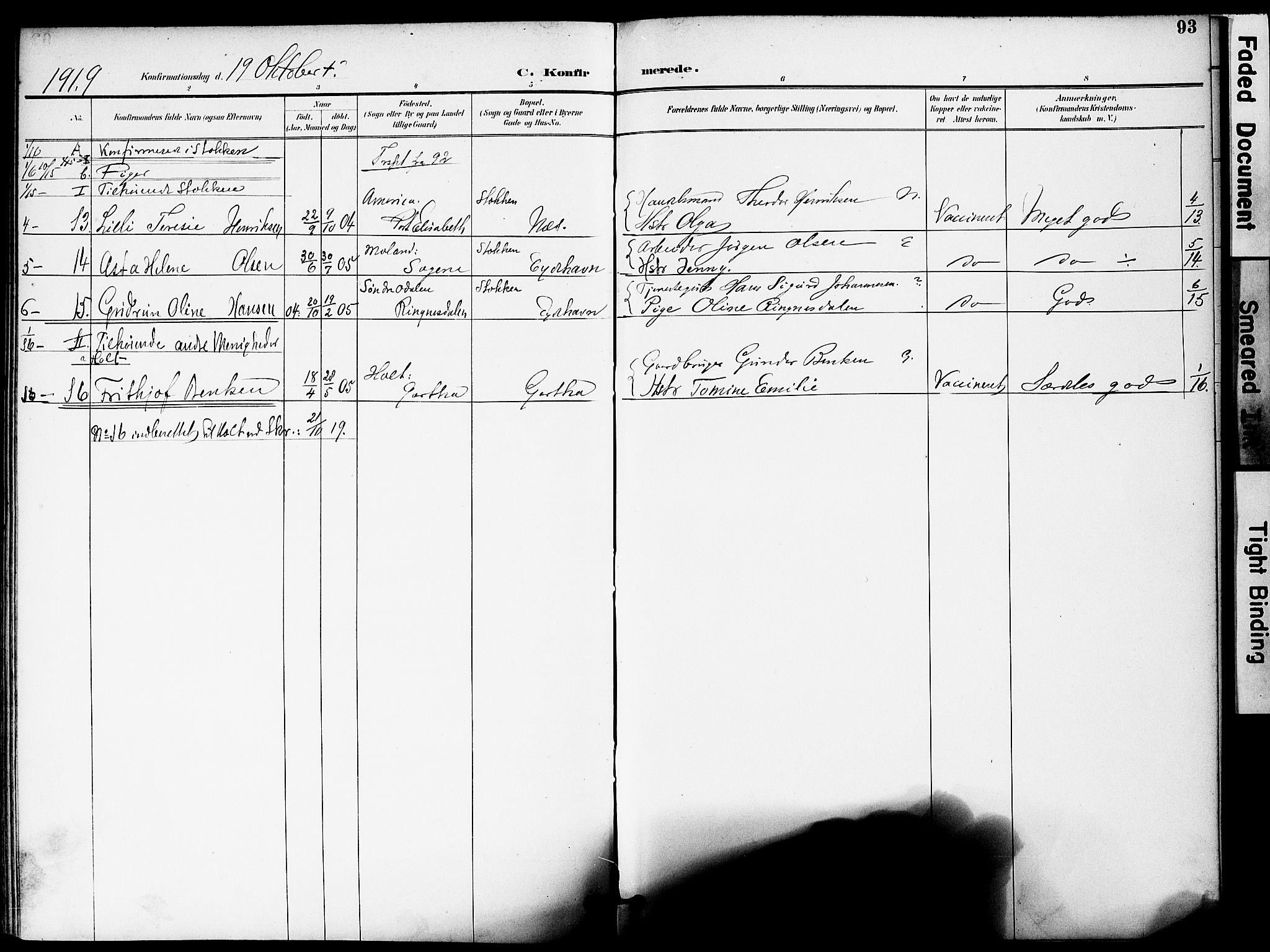 Austre Moland sokneprestkontor, AV/SAK-1111-0001/F/Fa/Fab/L0002: Parish register (official) no. A 2, 1894-1919, p. 94