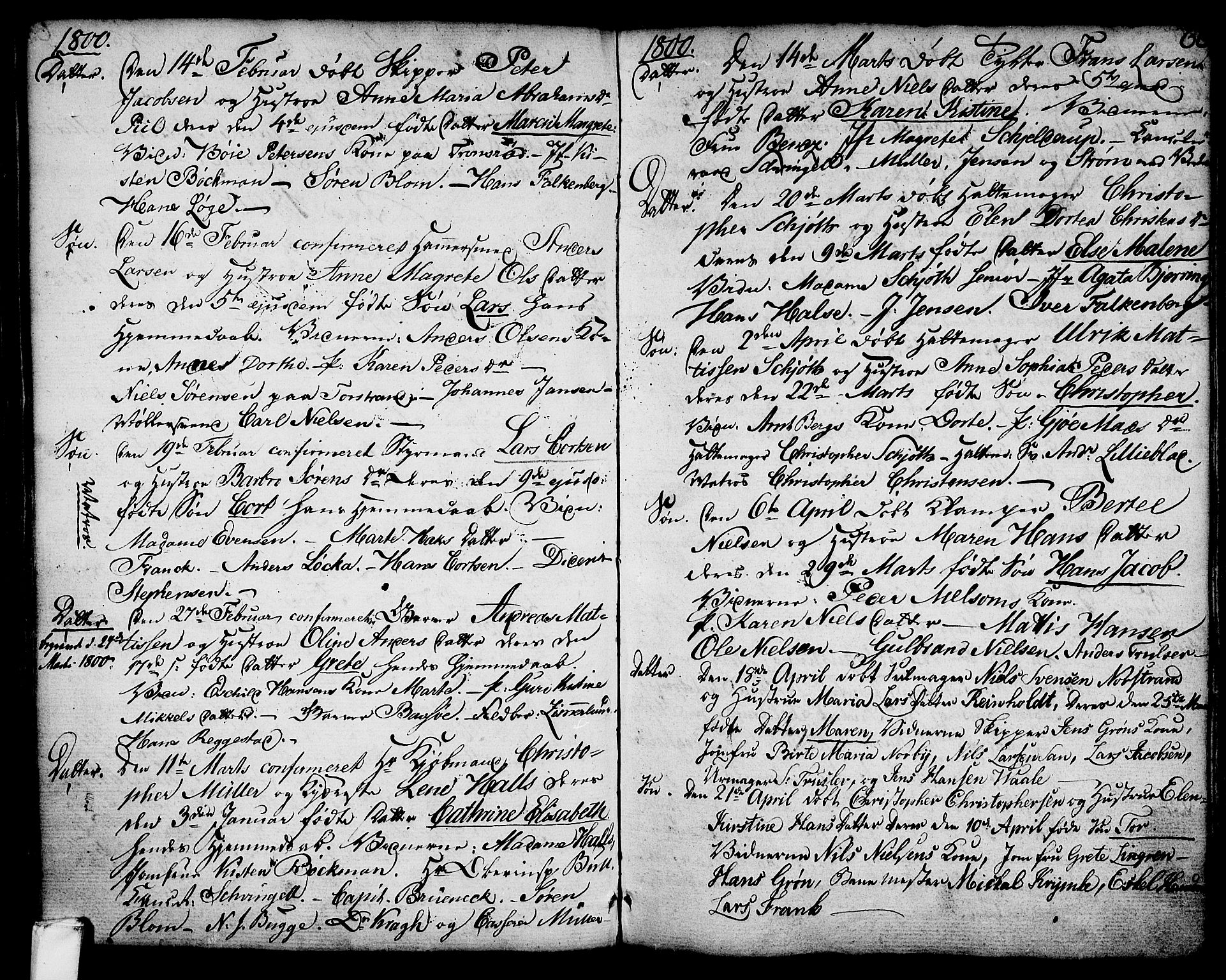 Larvik kirkebøker, SAKO/A-352/G/Ga/L0001: Parish register (copy) no. I 1, 1785-1807, p. 66