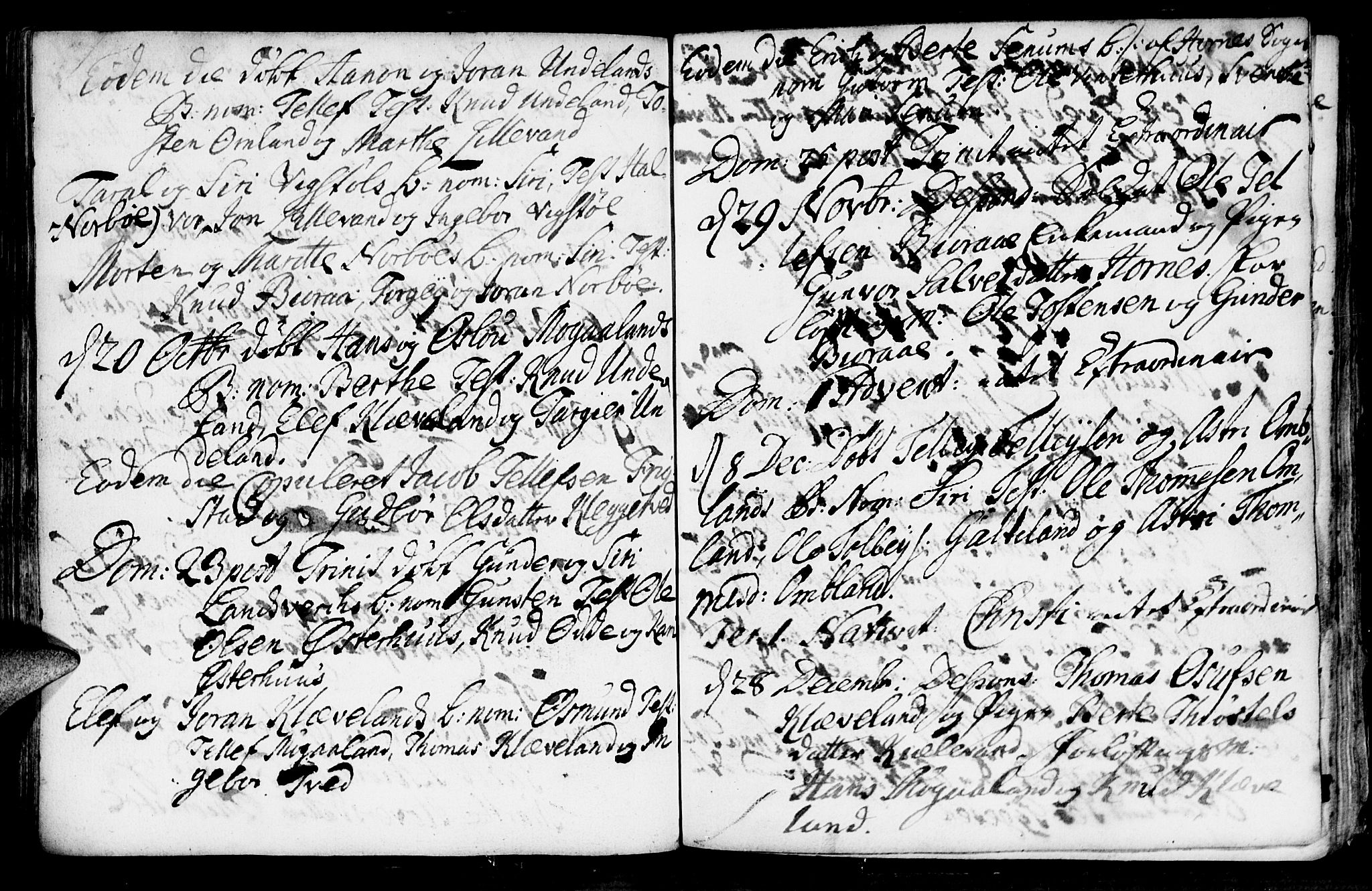 Evje sokneprestkontor, AV/SAK-1111-0008/F/Fa/Faa/L0001: Parish register (official) no. A 1, 1705-1760, p. 103