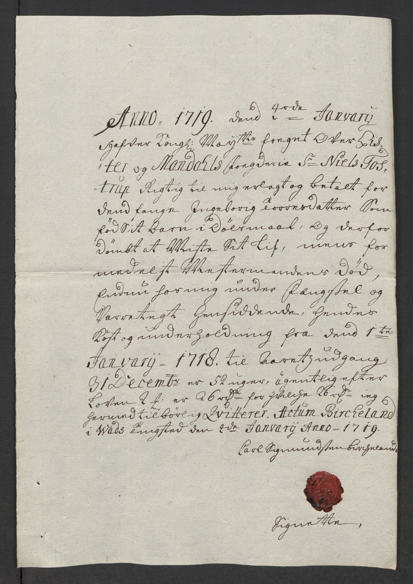 Rentekammeret inntil 1814, Reviderte regnskaper, Fogderegnskap, AV/RA-EA-4092/R43/L2563: Fogderegnskap Lista og Mandal, 1718, p. 222