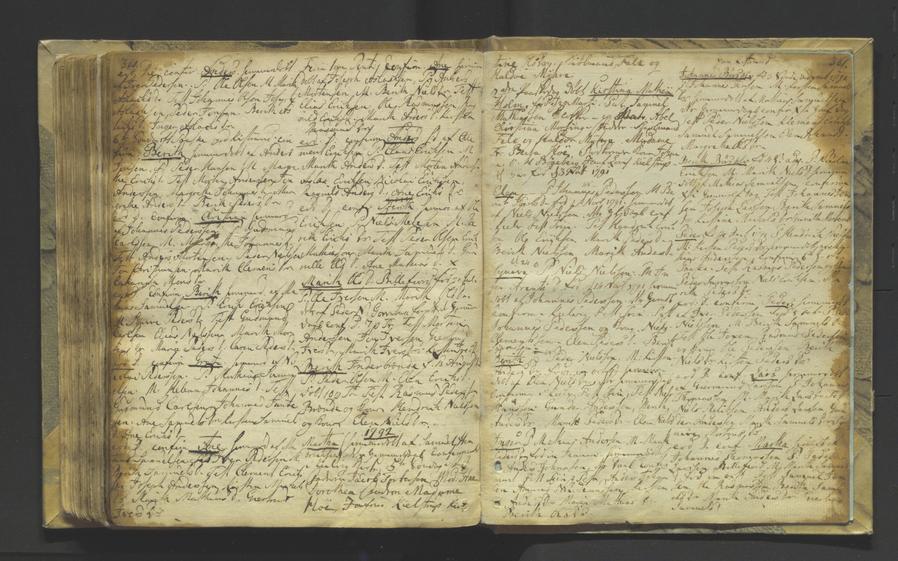 Kistrand/Porsanger sokneprestembete, AV/SATØ-S-1351/H/Ha/L0001.kirke: Parish register (official) no. 1, 1764-1792, p. 360-361