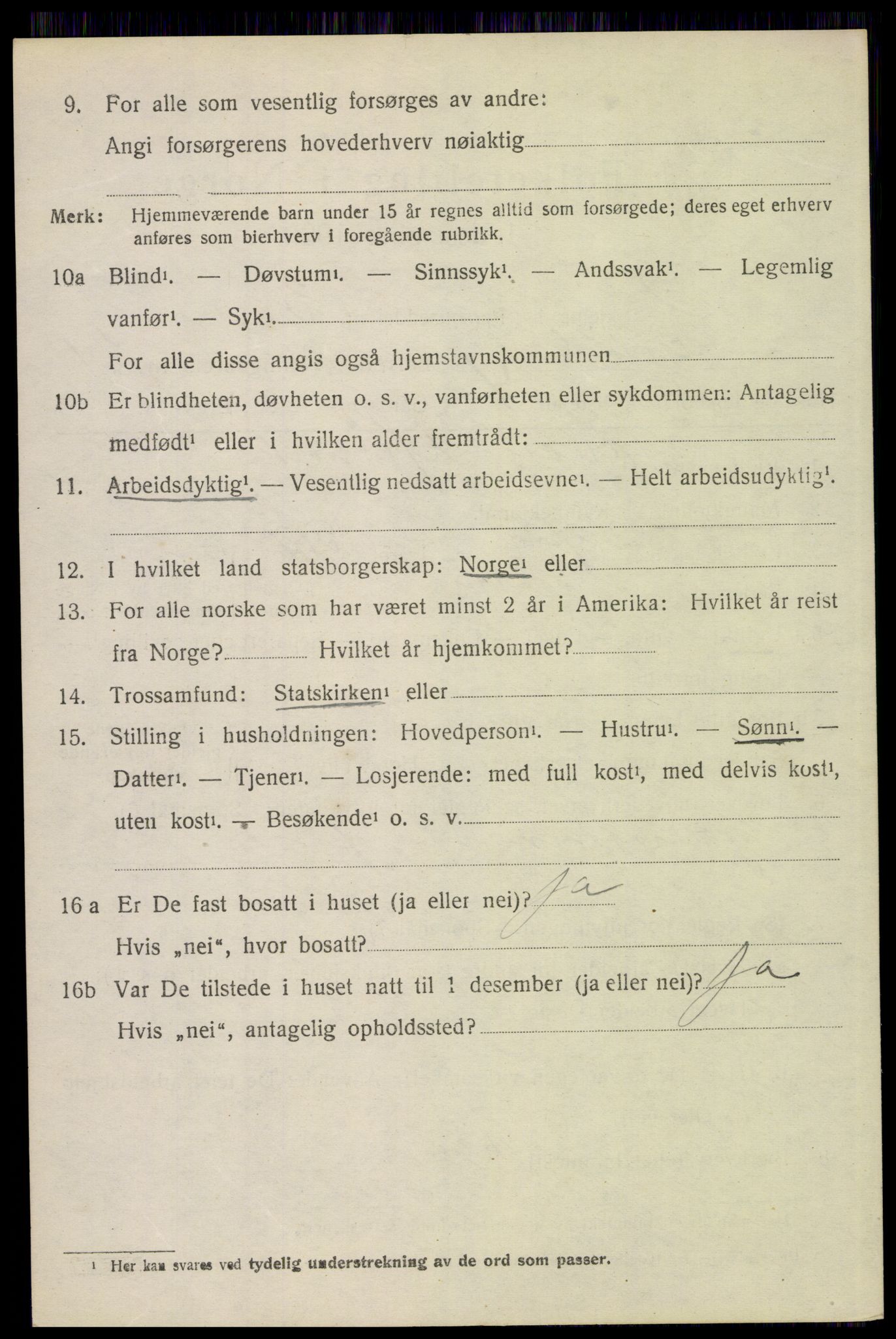 SAH, 1920 census for Trysil, 1920, p. 13802