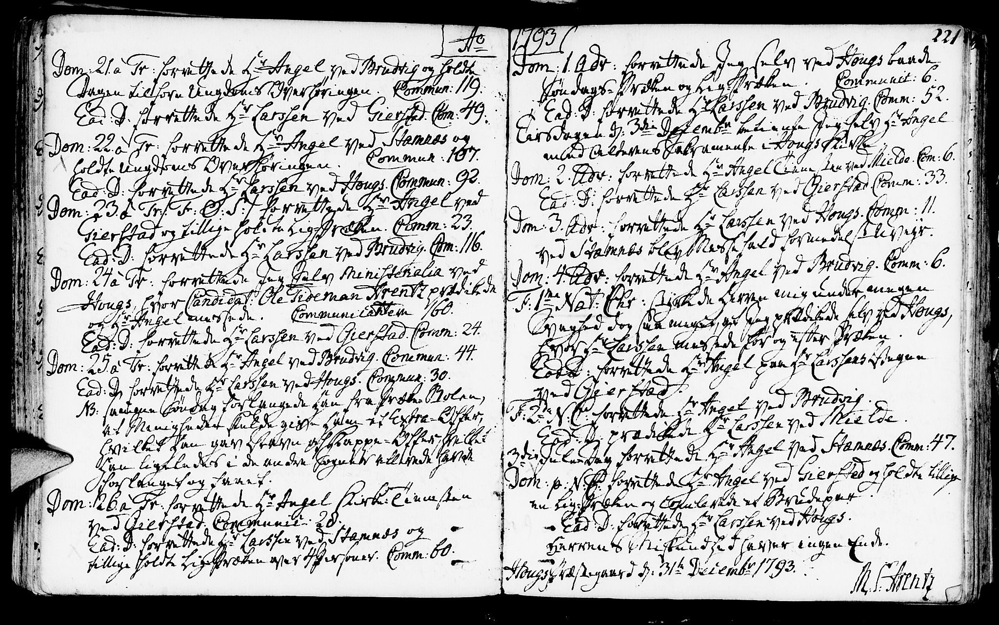 Haus sokneprestembete, AV/SAB-A-75601/H/Haa: Parish register (official) no. A 10, 1782-1796, p. 221