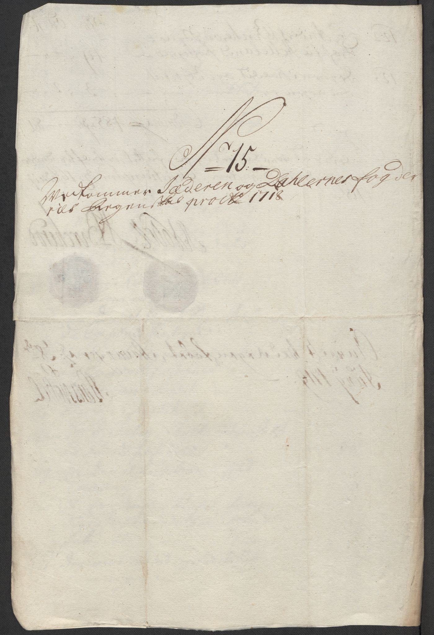 Rentekammeret inntil 1814, Reviderte regnskaper, Fogderegnskap, AV/RA-EA-4092/R46/L2743: Fogderegnskap Jæren og Dalane, 1718, p. 98