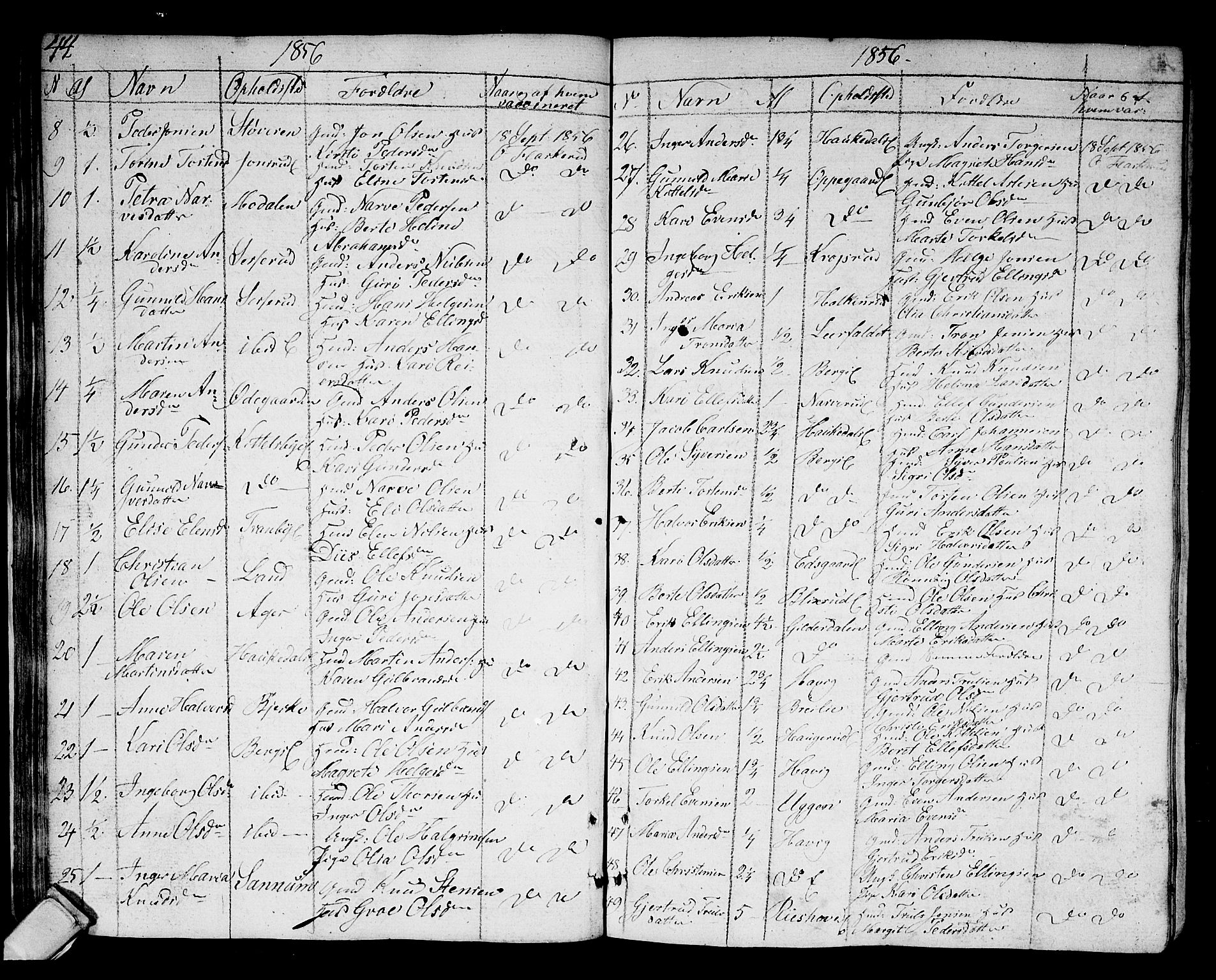 Norderhov kirkebøker, SAKO/A-237/F/Fa/L0007: Parish register (official) no. 7, 1812-1814, p. 44