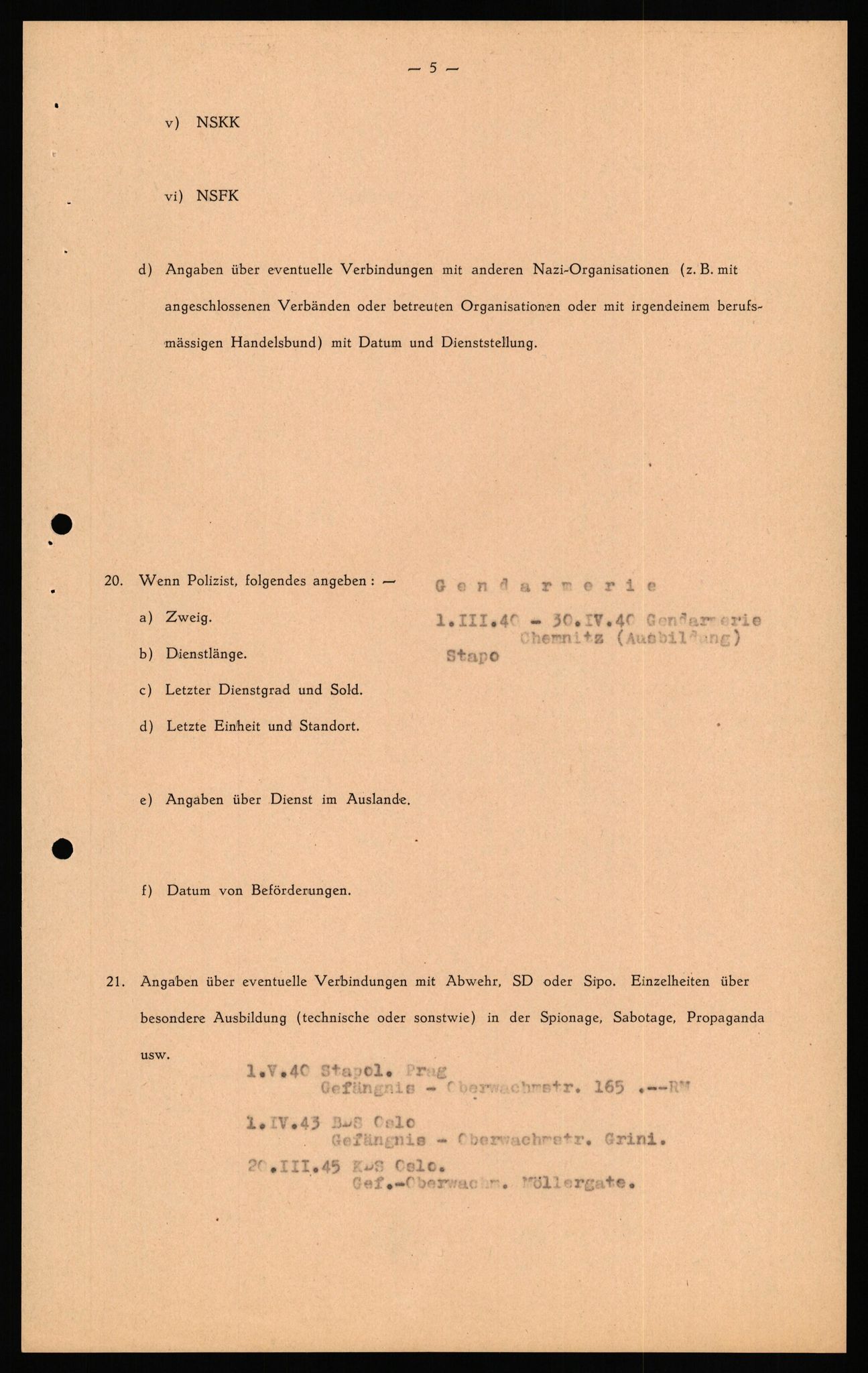 Forsvaret, Forsvarets overkommando II, RA/RAFA-3915/D/Db/L0041: CI Questionaires.  Diverse nasjonaliteter., 1945-1946, p. 348