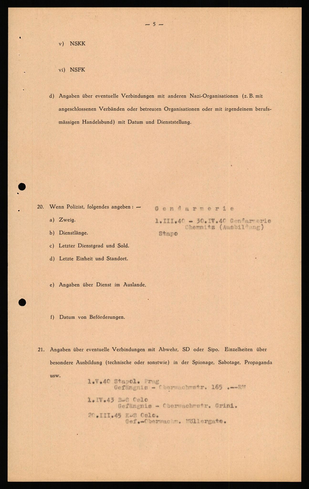 Forsvaret, Forsvarets overkommando II, AV/RA-RAFA-3915/D/Db/L0041: CI Questionaires.  Diverse nasjonaliteter., 1945-1946, p. 348