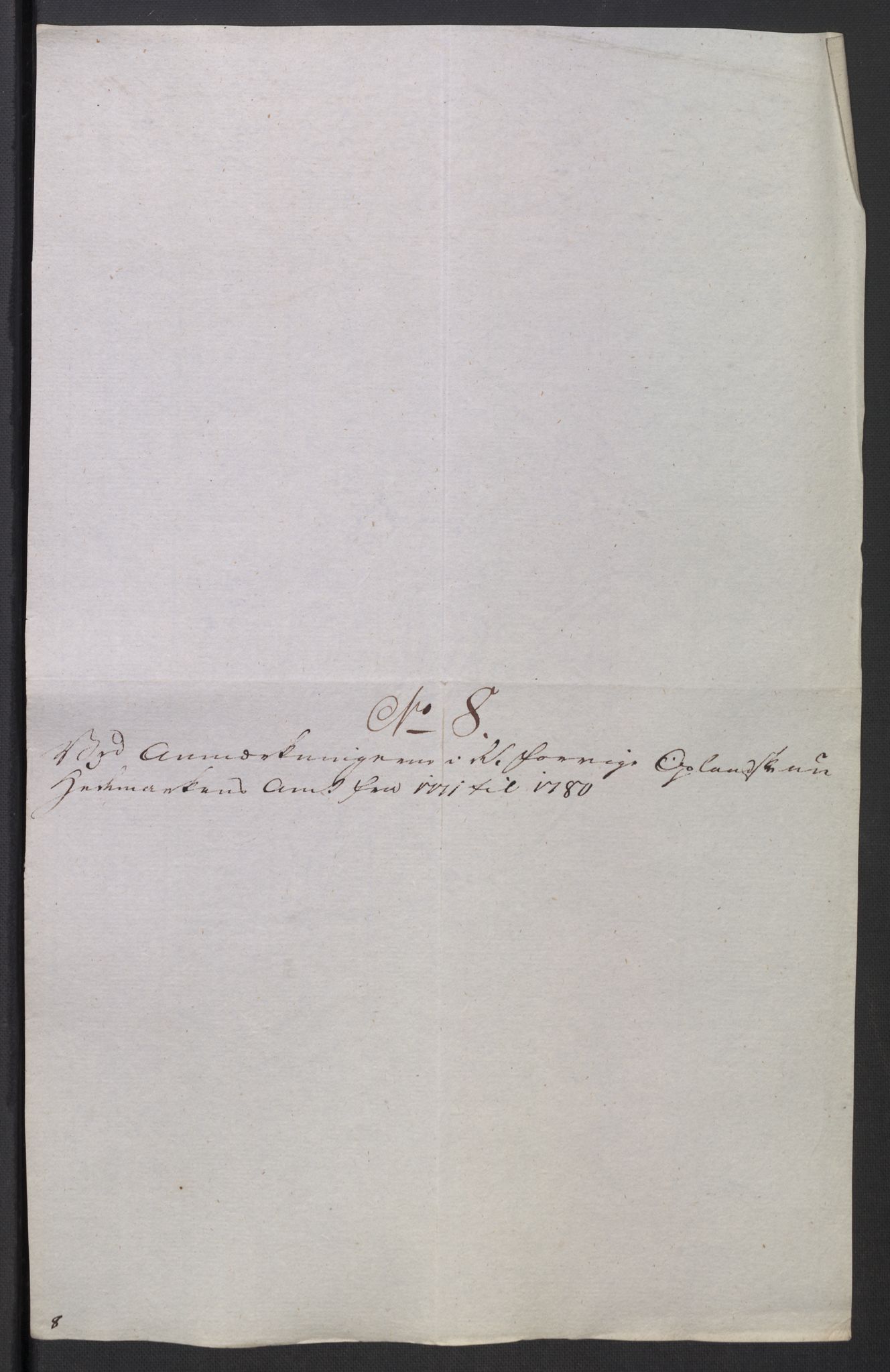 Rentekammeret inntil 1814, Reviderte regnskaper, Mindre regnskaper, AV/RA-EA-4068/Rb/L0014: Opplands amt, 1771-1779, p. 691