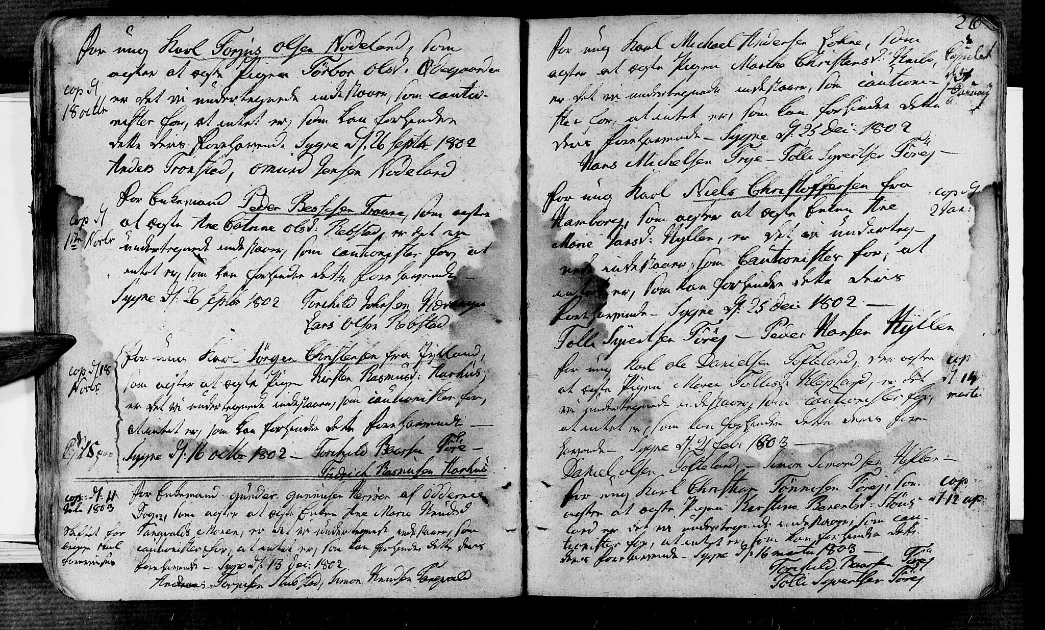 Søgne sokneprestkontor, SAK/1111-0037/F/Fa/Fab/L0007: Parish register (official) no. A 7, 1791-1851, p. 26