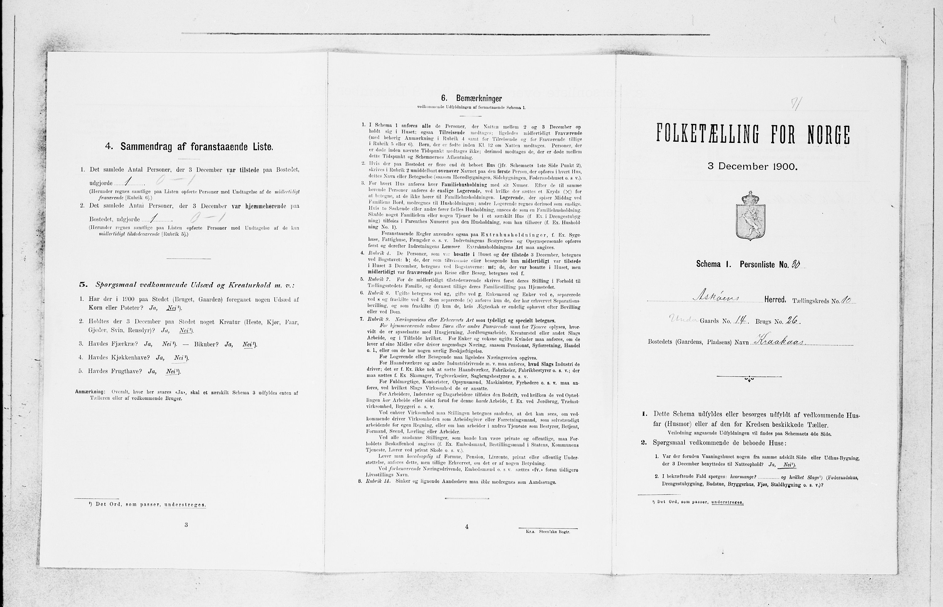 SAB, 1900 census for Askøy, 1900, p. 1361