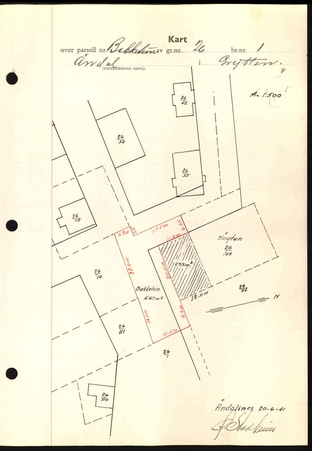 Romsdal sorenskriveri, AV/SAT-A-4149/1/2/2C: Mortgage book no. A10, 1941-1941, Diary no: : 1151/1941