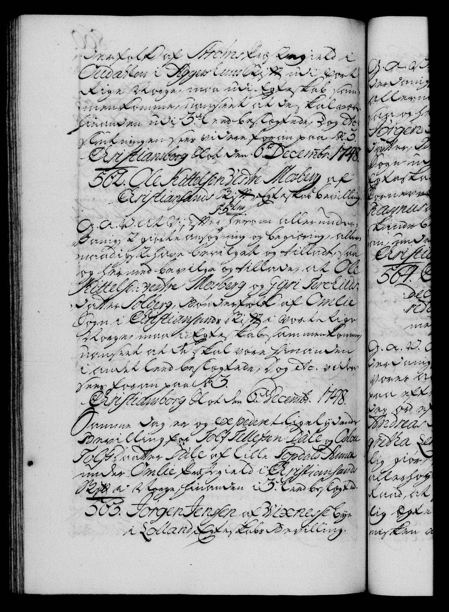 Danske Kanselli 1572-1799, AV/RA-EA-3023/F/Fc/Fca/Fcaa/L0035: Norske registre, 1746-1748, p. 860b