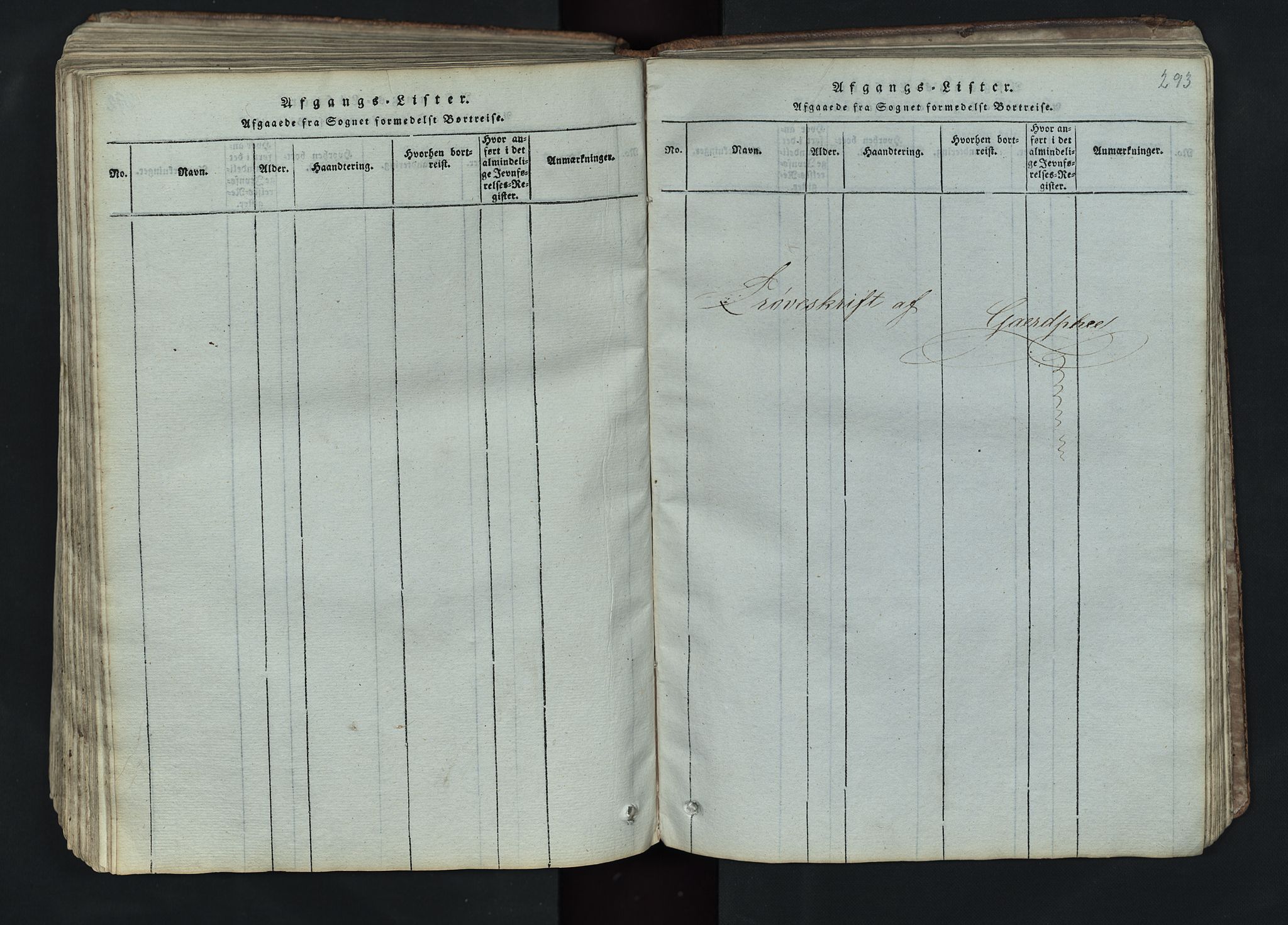 Lom prestekontor, SAH/PREST-070/L/L0002: Parish register (copy) no. 2, 1815-1844, p. 293