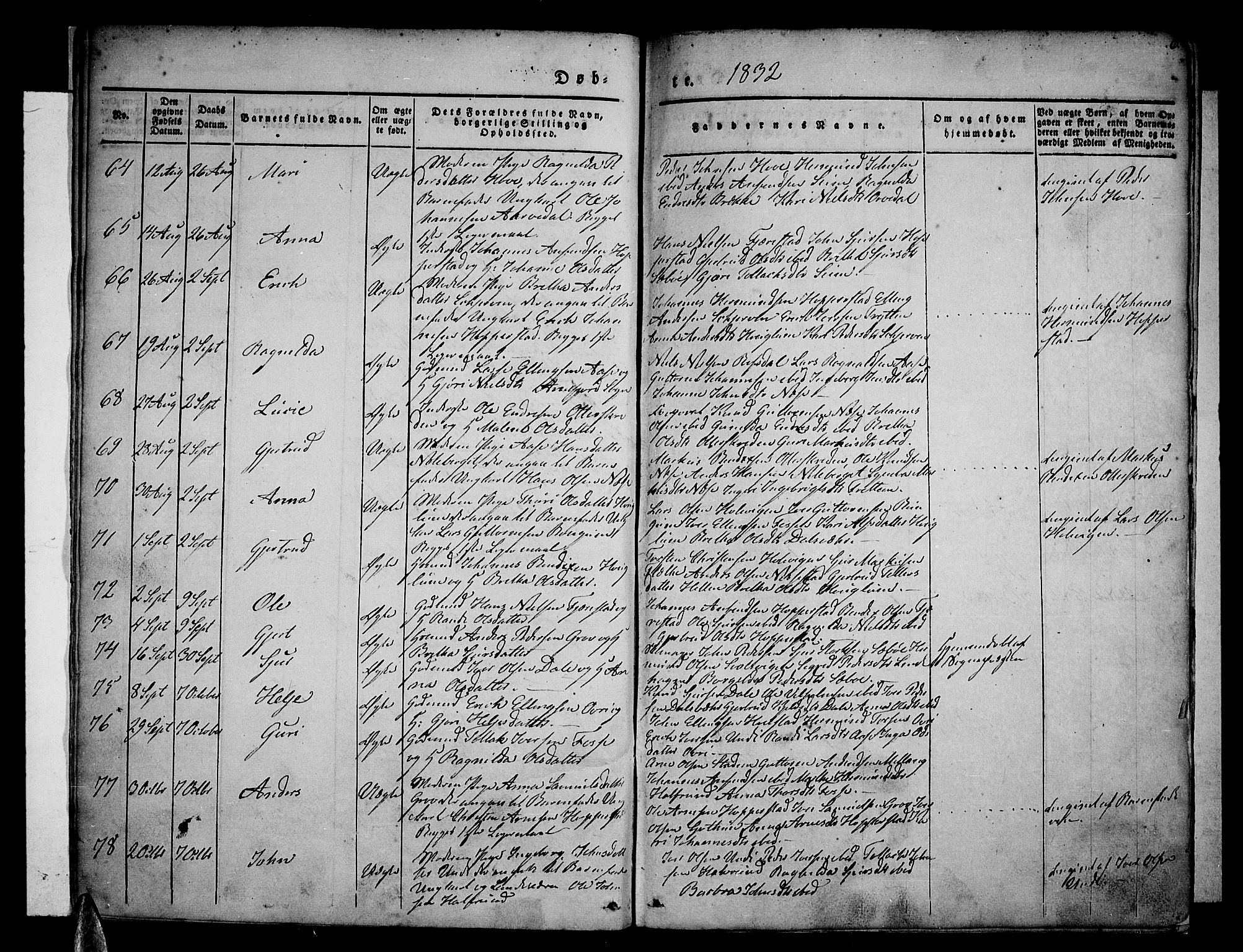 Vik sokneprestembete, SAB/A-81501: Parish register (official) no. A 7, 1831-1845, p. 6