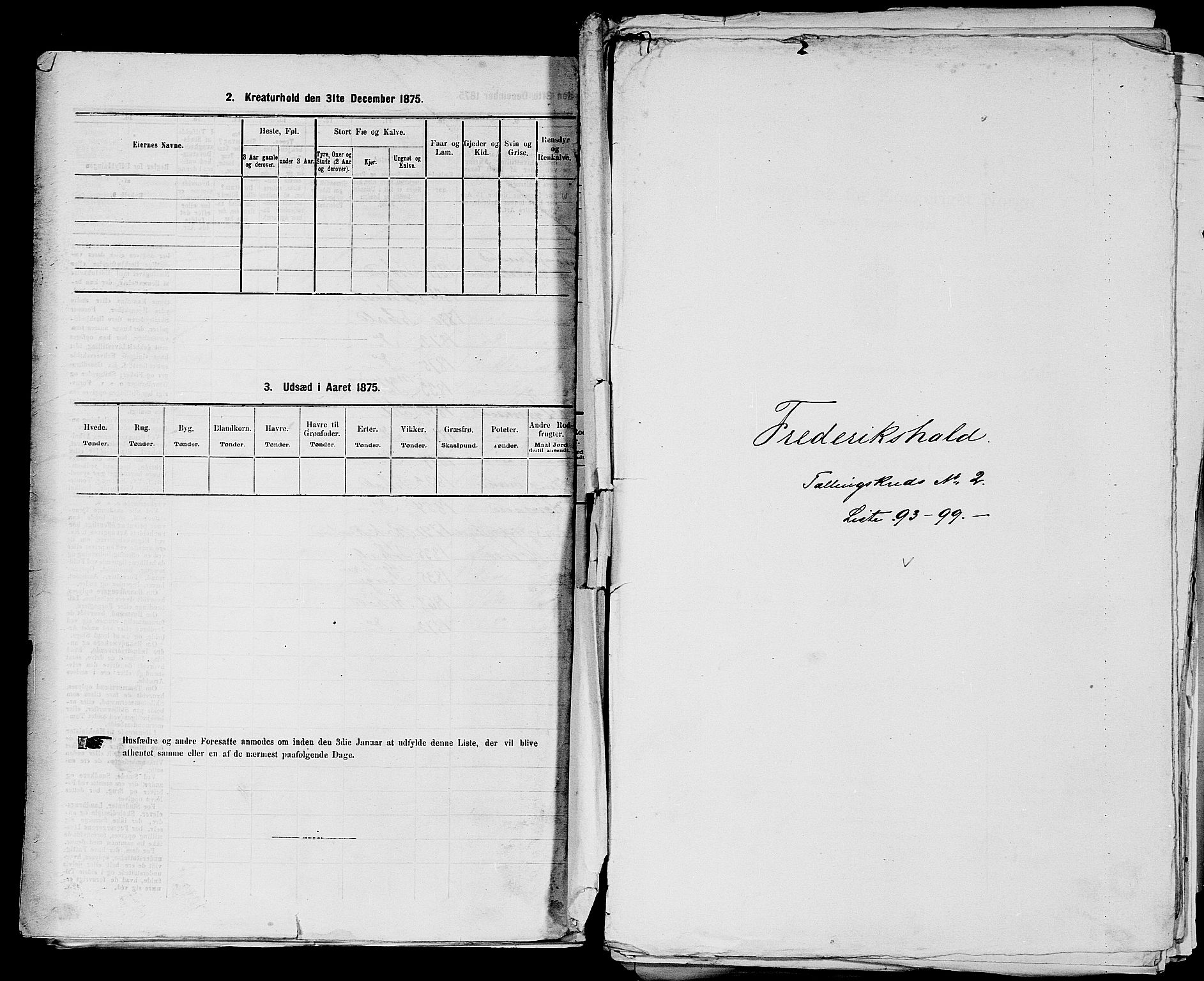 RA, 1875 census for 0101P Fredrikshald, 1875, p. 215