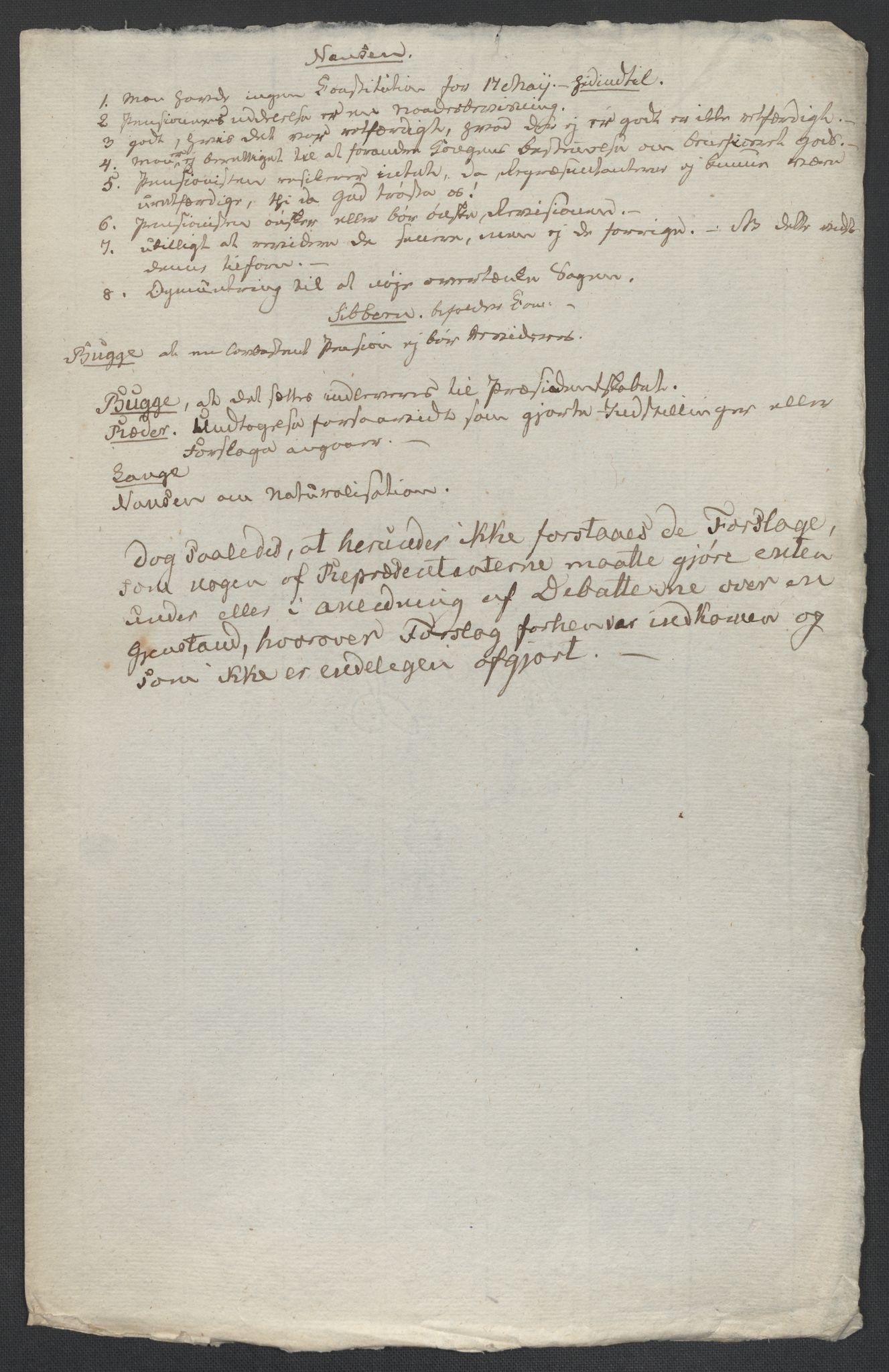 Christie, Wilhelm Frimann Koren, RA/PA-0014/F/L0005: Christies dokumenter fra Stortinget, 1815-1816, p. 559