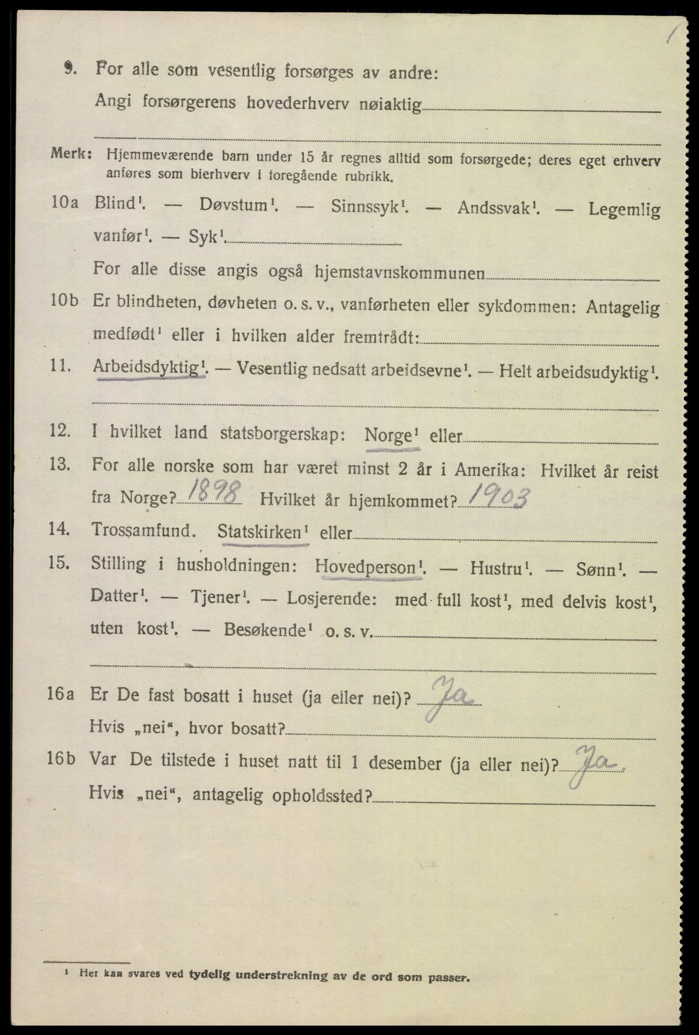 SAK, 1920 census for Lista, 1920, p. 13418