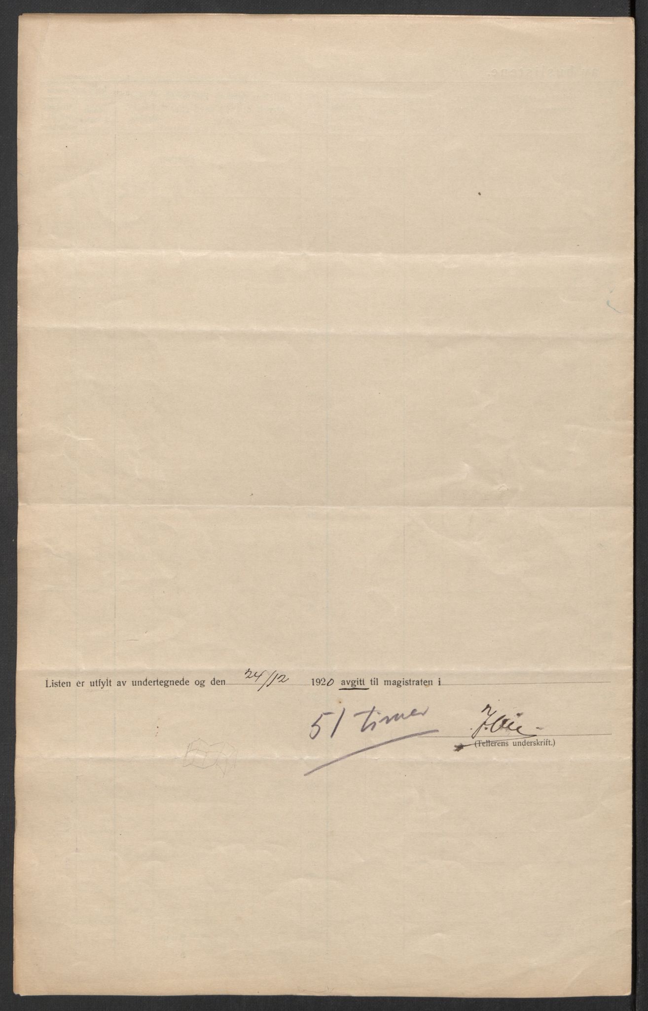 SAT, 1920 census for Trondheim, 1920, p. 52