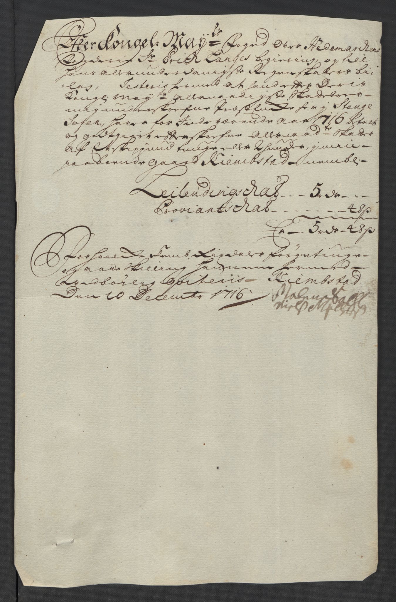 Rentekammeret inntil 1814, Reviderte regnskaper, Fogderegnskap, RA/EA-4092/R16/L1055: Fogderegnskap Hedmark, 1716, p. 305