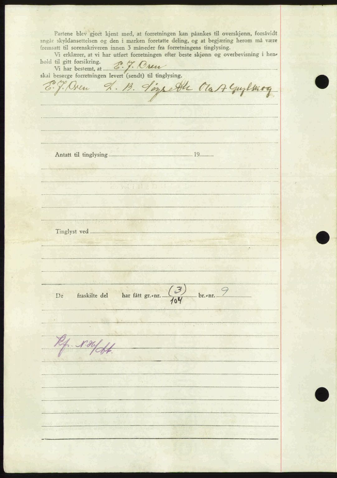 Nordmøre sorenskriveri, AV/SAT-A-4132/1/2/2Ca: Mortgage book no. A102, 1946-1946, Diary no: : 2059/1946