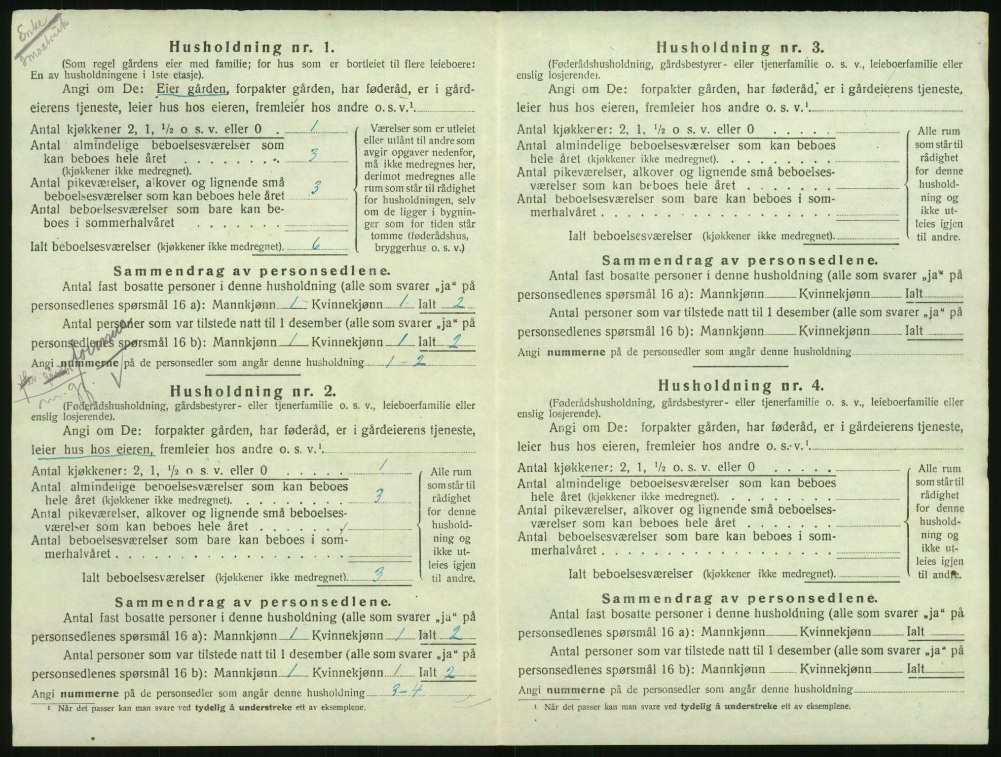 SAK, 1920 census for Vestre Moland, 1920, p. 314