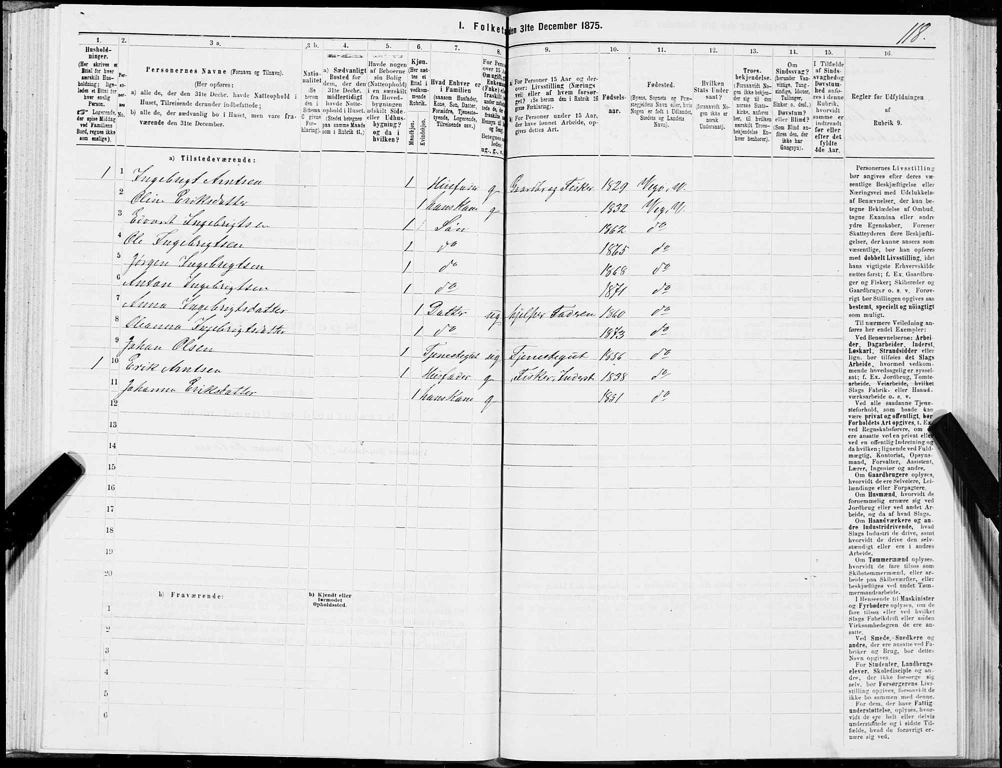 SAT, 1875 census for 1815P Vega, 1875, p. 2118
