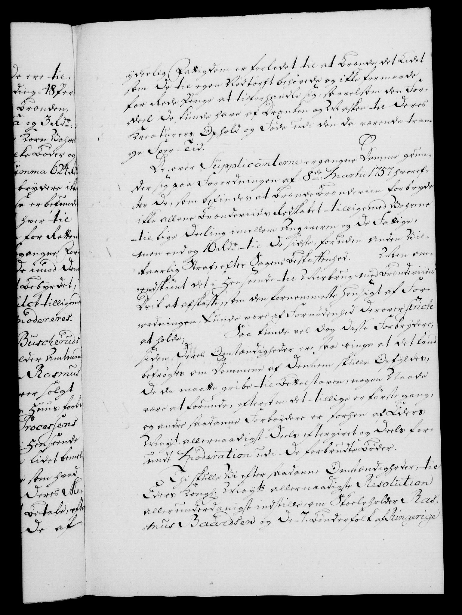 Rentekammeret, Kammerkanselliet, RA/EA-3111/G/Gf/Gfa/L0045: Norsk relasjons- og resolusjonsprotokoll (merket RK 52.45), 1763, p. 443