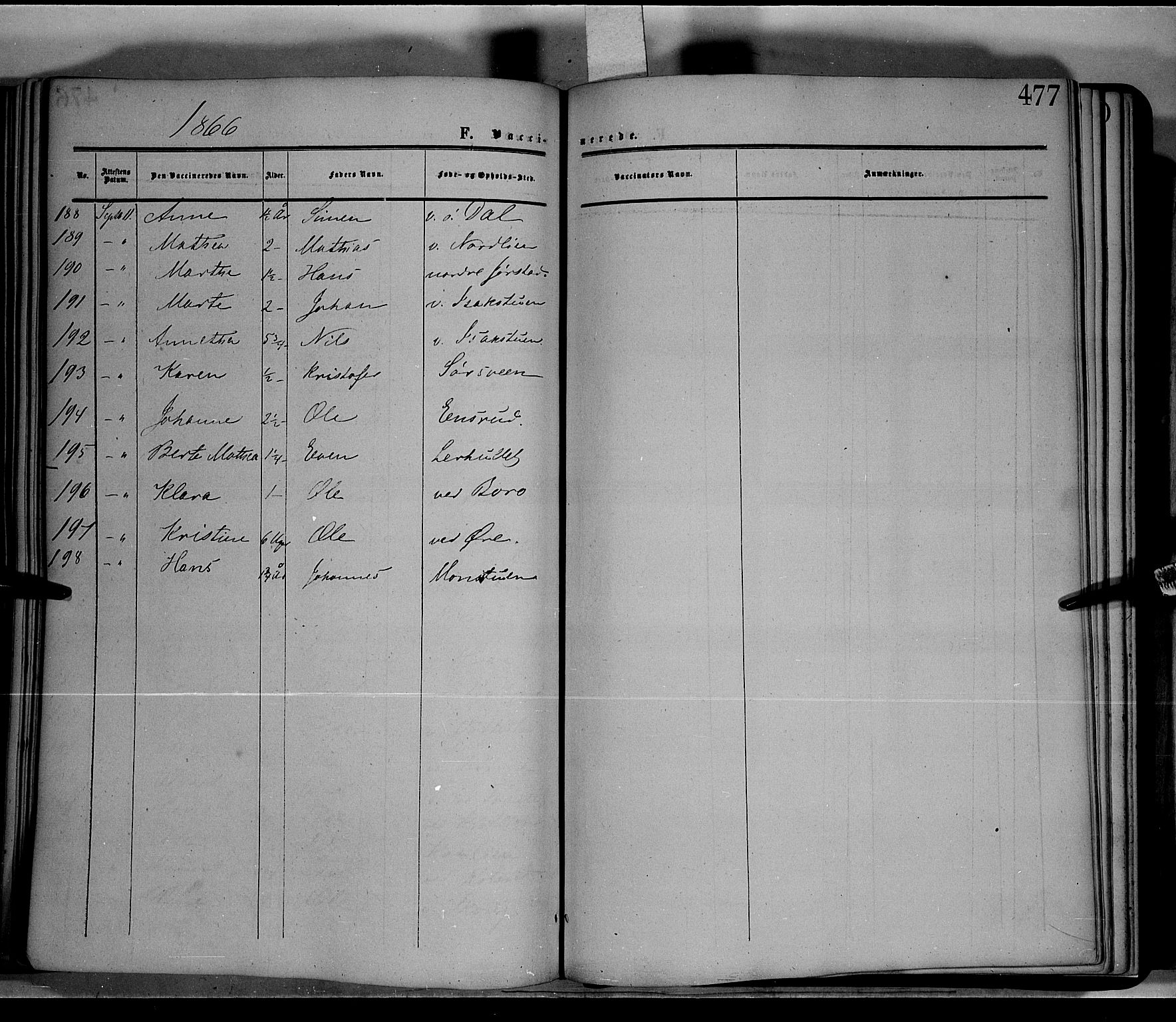 Fåberg prestekontor, SAH/PREST-086/H/Ha/Haa/L0006: Parish register (official) no. 6B, 1855-1867, p. 477