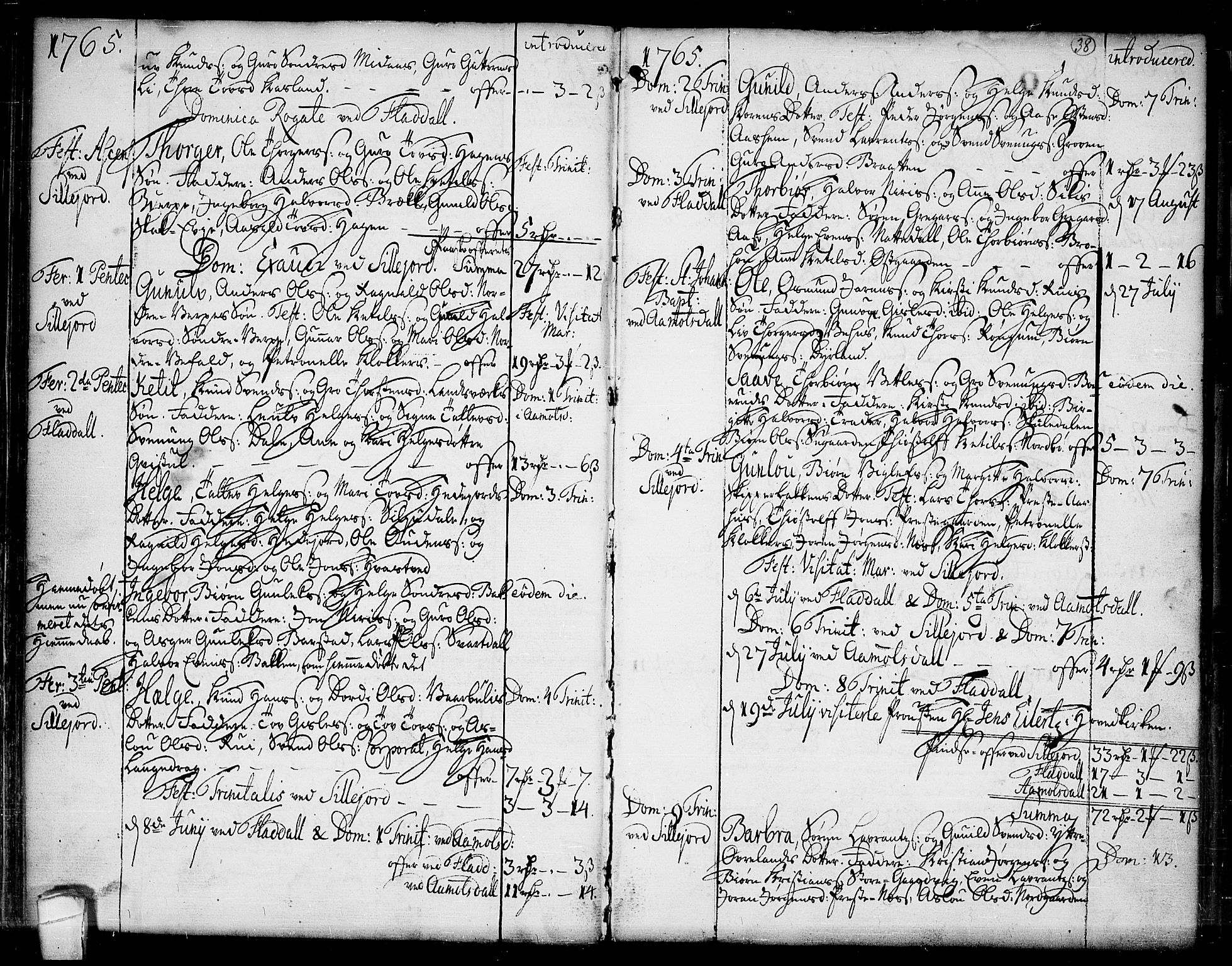 Seljord kirkebøker, SAKO/A-20/F/Fa/L0007: Parish register (official) no. I 7, 1755-1800, p. 38