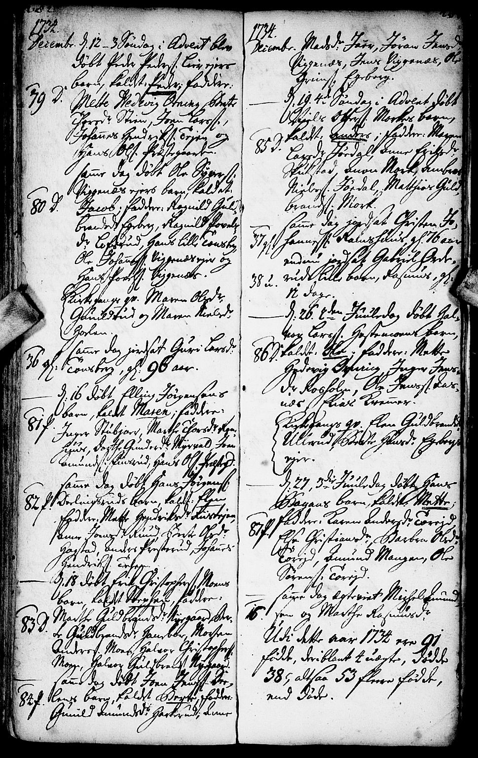 Aurskog prestekontor Kirkebøker, SAO/A-10304a/F/Fa/L0001: Parish register (official) no. I 1, 1707-1735, p. 282-283
