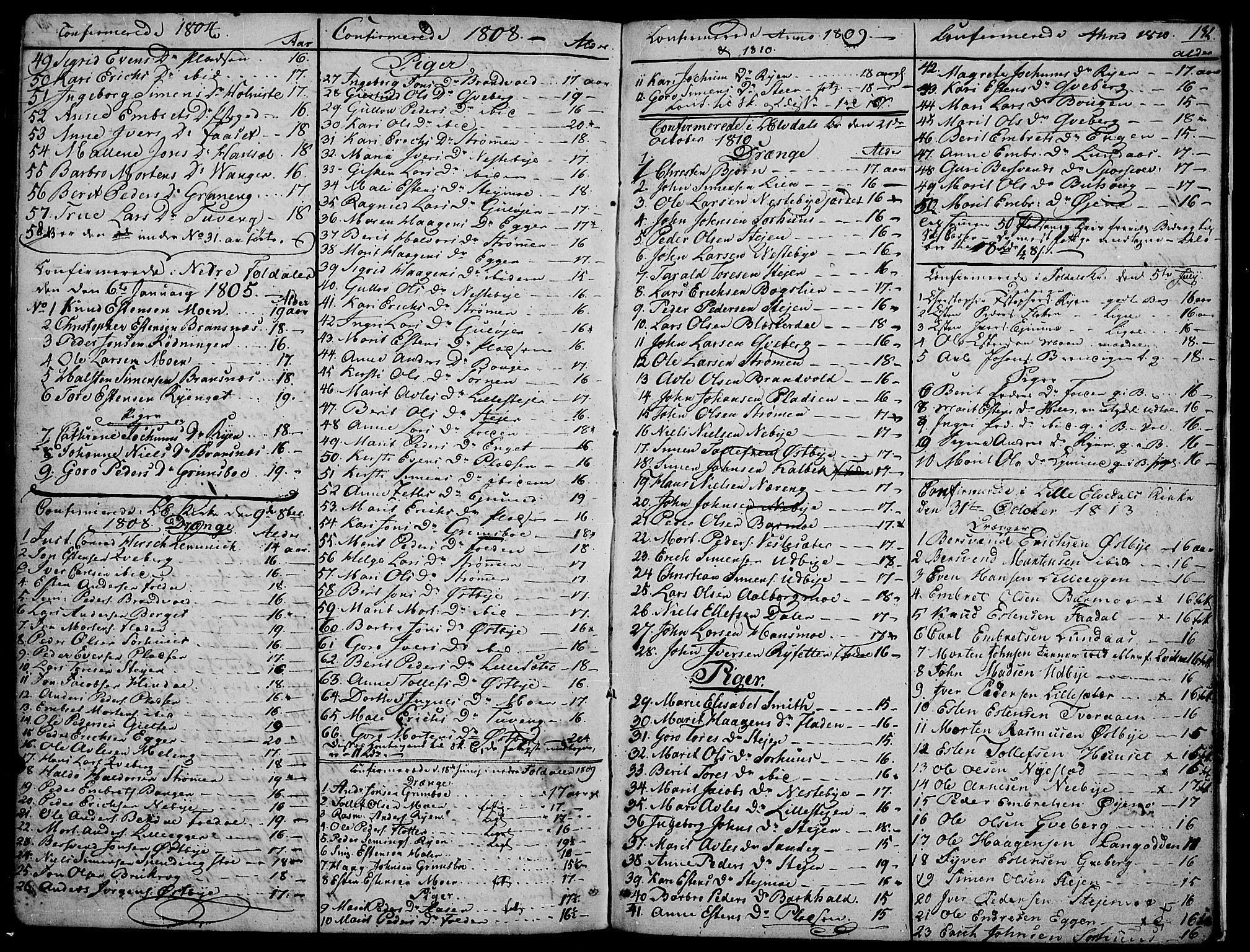 Tynset prestekontor, AV/SAH-PREST-058/H/Ha/Haa/L0016: Parish register (official) no. 16, 1801-1814, p. 132