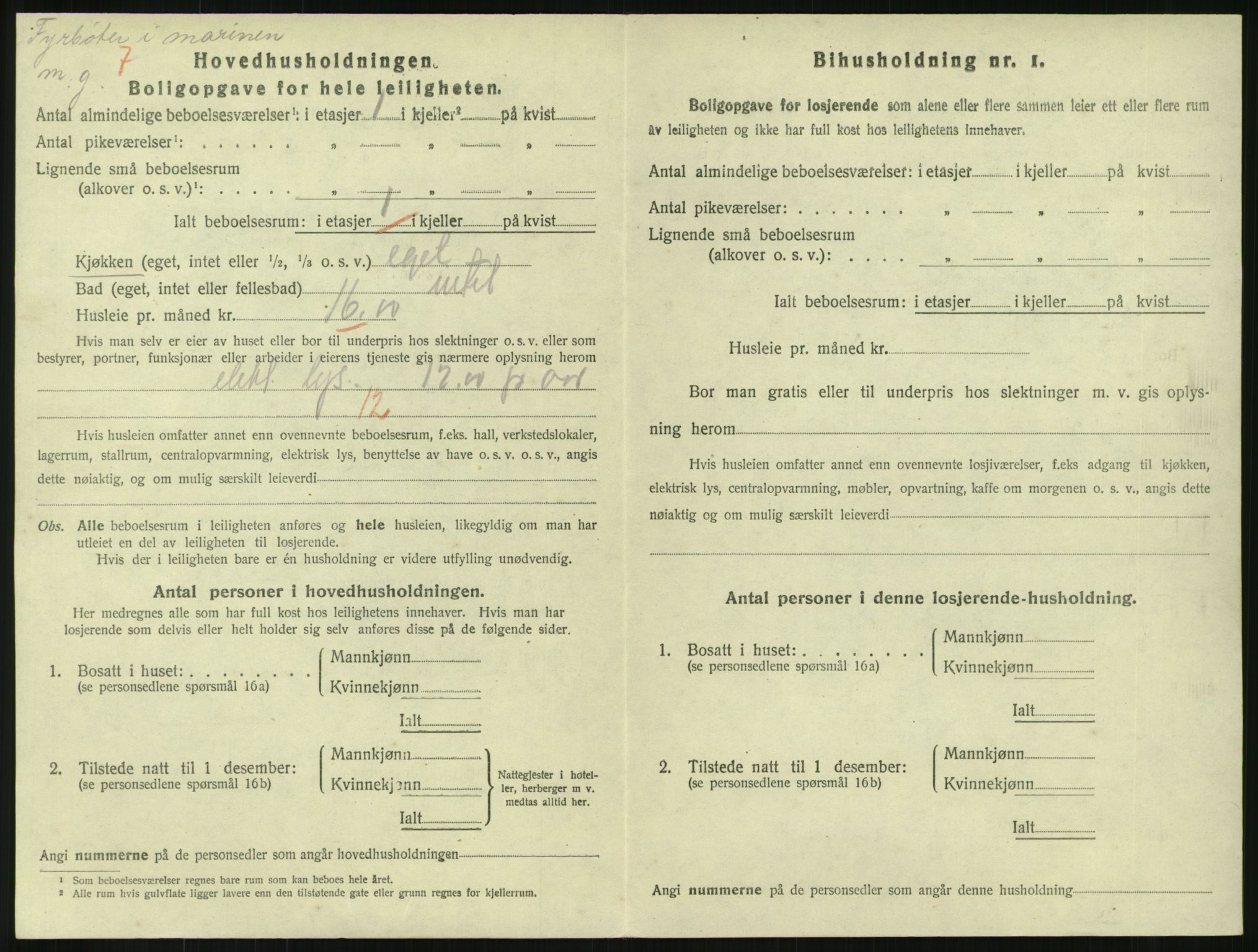 SAKO, 1920 census for Horten, 1920, p. 3606