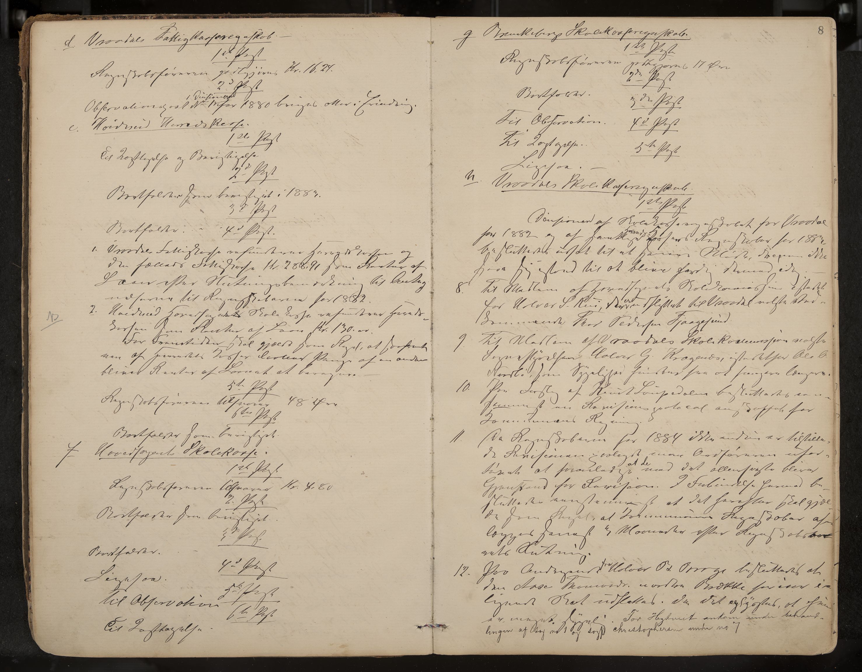 Kviteseid formannskap og sentraladministrasjon, IKAK/0829021/A/Aa/L0003: Møtebok, 1885-1896, p. 8