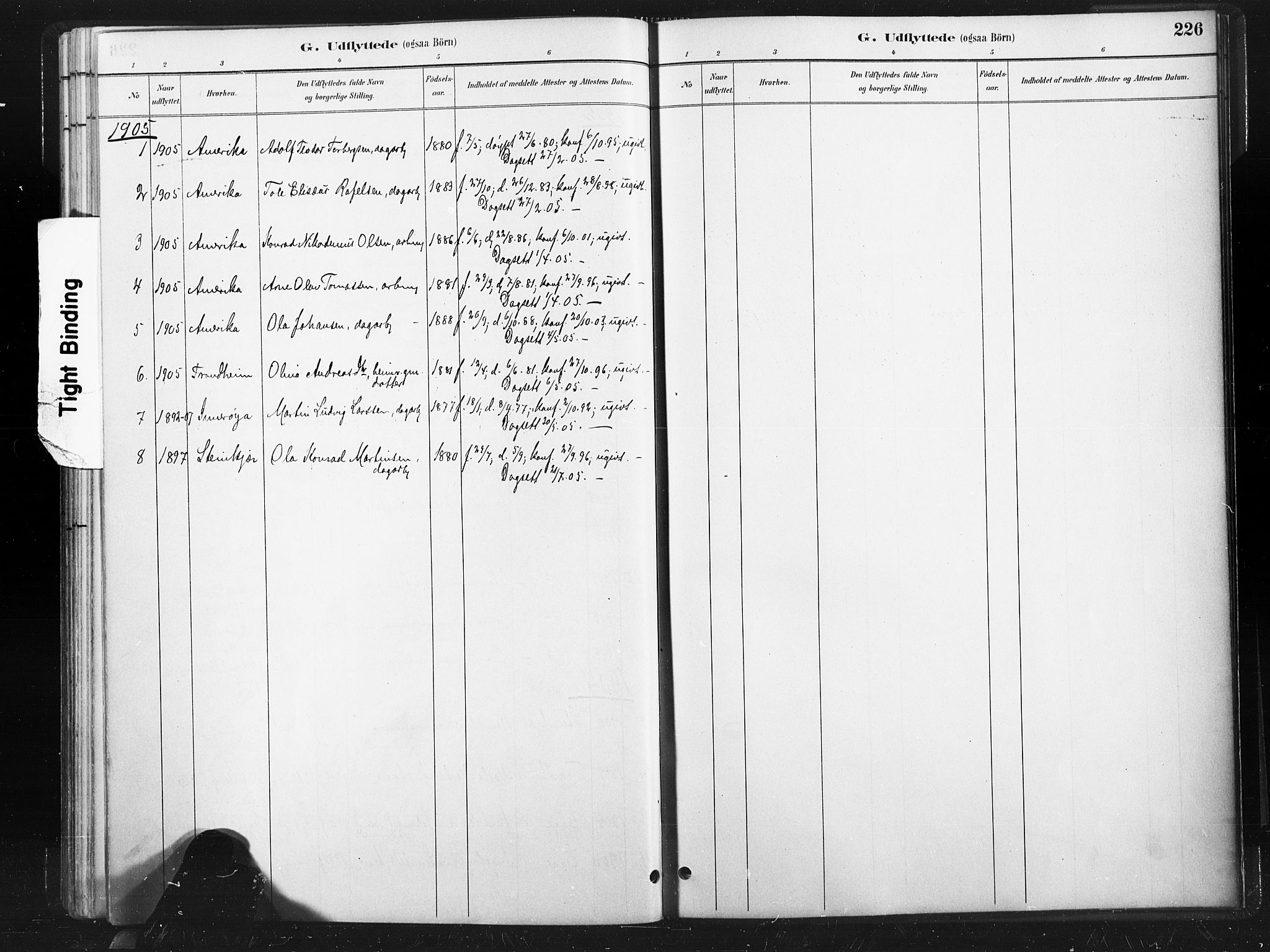 Ministerialprotokoller, klokkerbøker og fødselsregistre - Nord-Trøndelag, SAT/A-1458/736/L0361: Parish register (official) no. 736A01, 1884-1906, p. 226