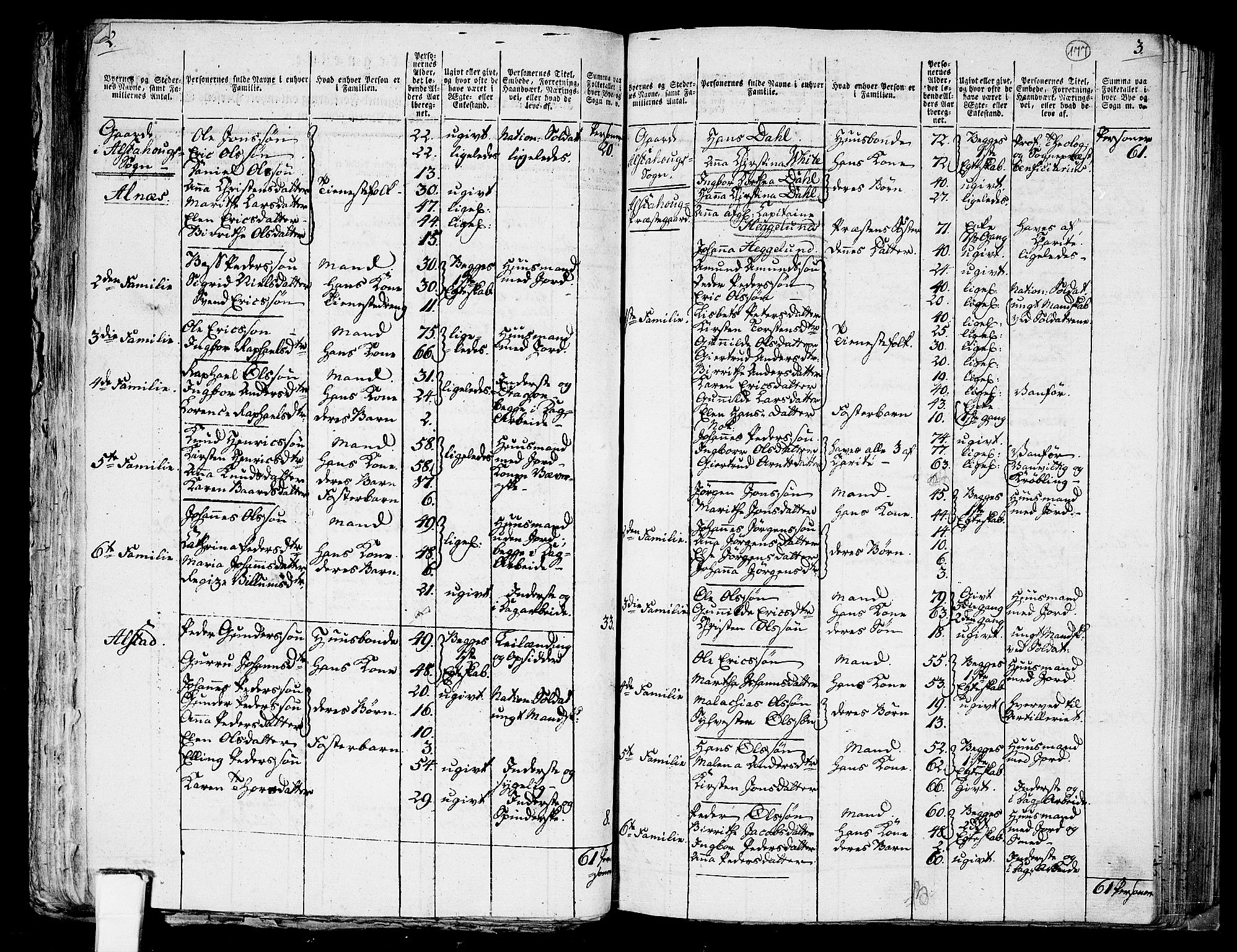 RA, 1801 census for 1719P Skogn, 1801, p. 176b-177a