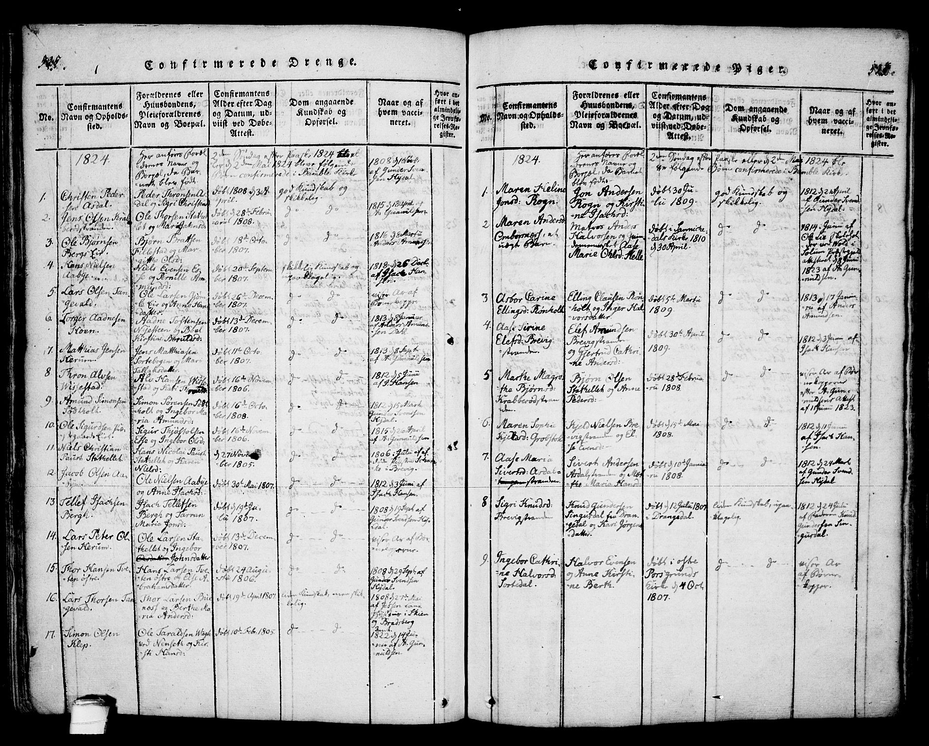 Bamble kirkebøker, SAKO/A-253/F/Fa/L0003: Parish register (official) no. I 3 /1, 1814-1834, p. 525-526