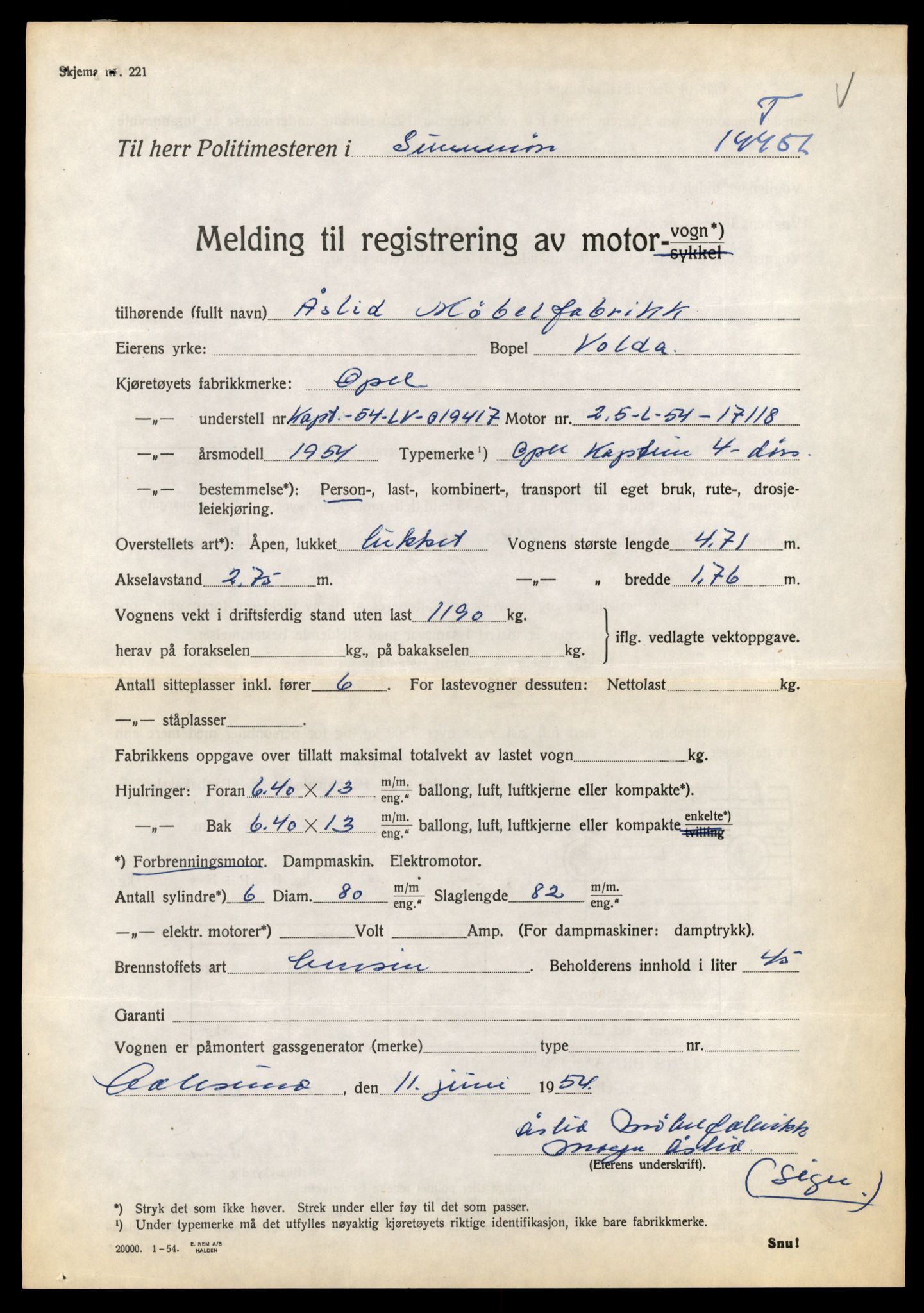 Møre og Romsdal vegkontor - Ålesund trafikkstasjon, AV/SAT-A-4099/F/Fe/L0046: Registreringskort for kjøretøy T 14445 - T 14579, 1927-1998